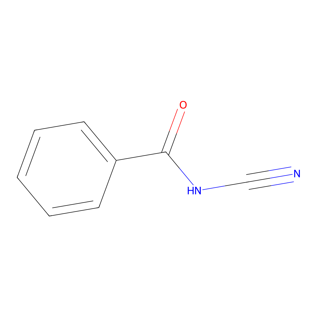 Benzamide, N-cyano- molecular structure, CAS 15150-25-1