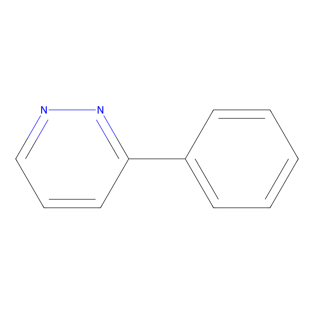 3-Phenylpyridazine molecular structure, CAS 15150-84-2