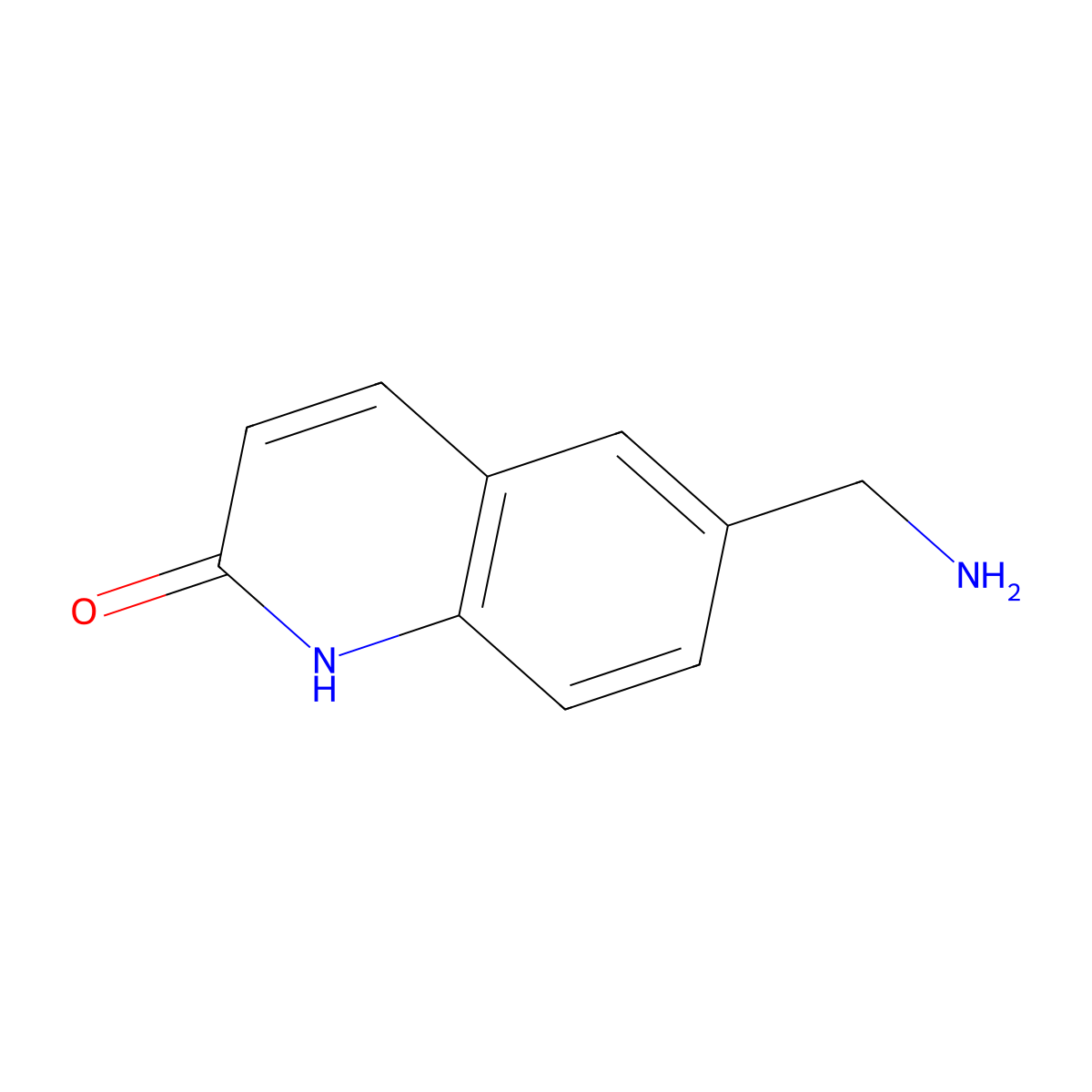 6-(Aminomethyl)quinolin-2(1H)-one molecular structure, CAS 1515013-97-4
