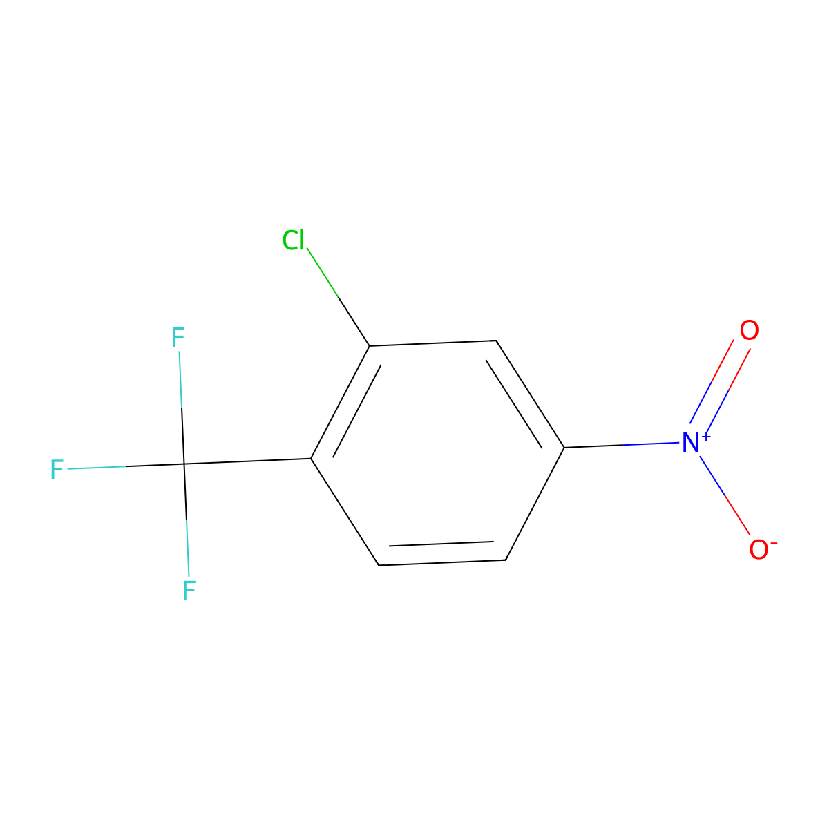 2-Chloro-4-nitrobenzotrifluoride molecular structure, CAS 151504-80-2