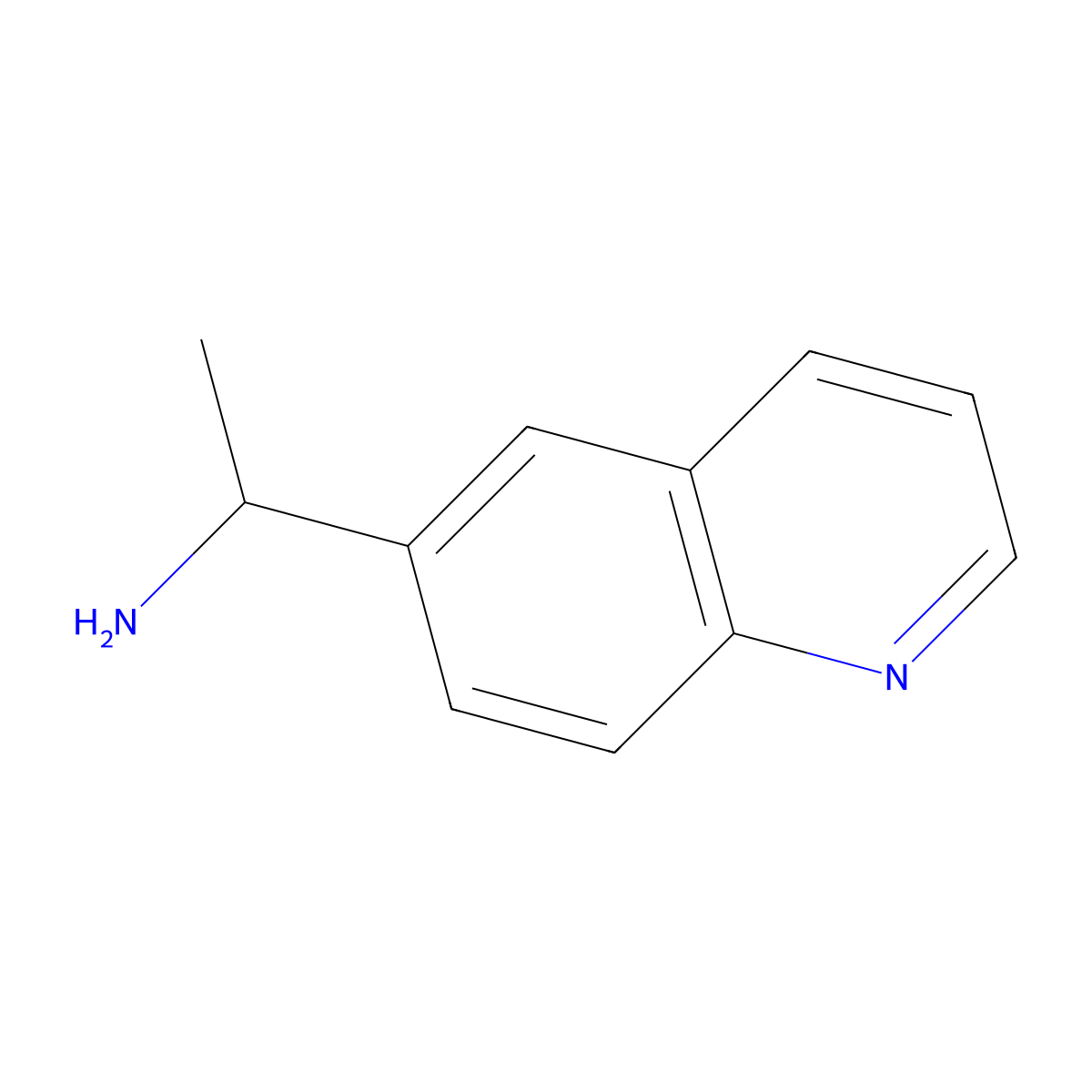 1-(Quinolin-6-YL)ethanamine molecular structure, CAS 151506-20-6