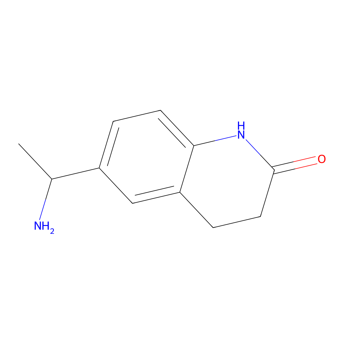 6-(1-Aminoethyl)-1,2,3,4-tetrahydroquinolin-2-one molecular structure, CAS 151506-22-8