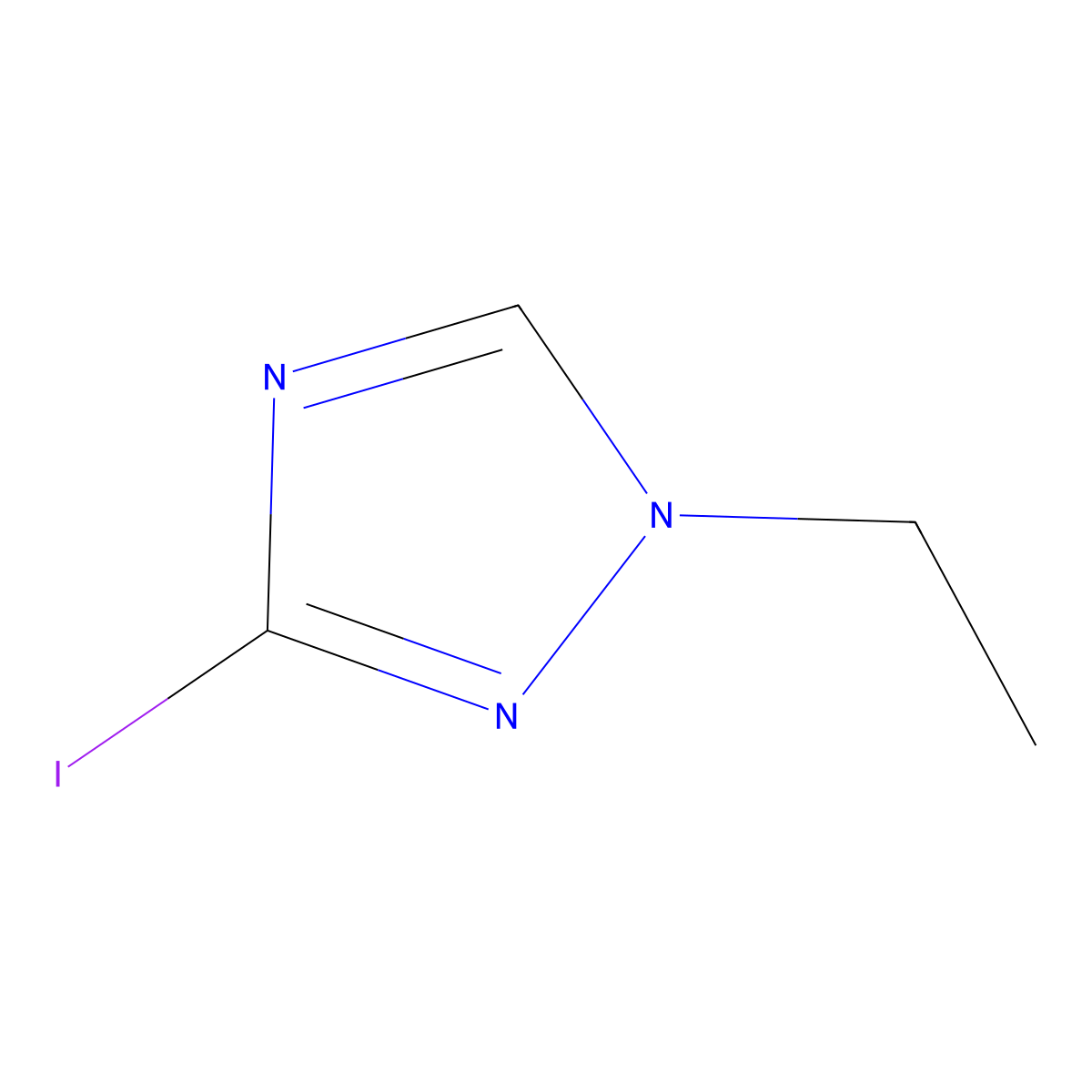 1-ethyl-3-iodo-1H-1,2,4-triazole molecular structure, CAS 1515083-08-5
