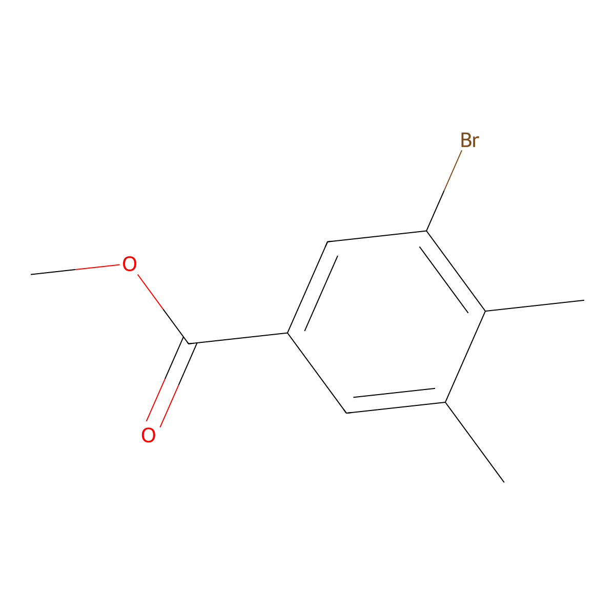 Methyl 3-bromo-4,5-dimethylbenzoate molecular structure, CAS 1515085-81-0