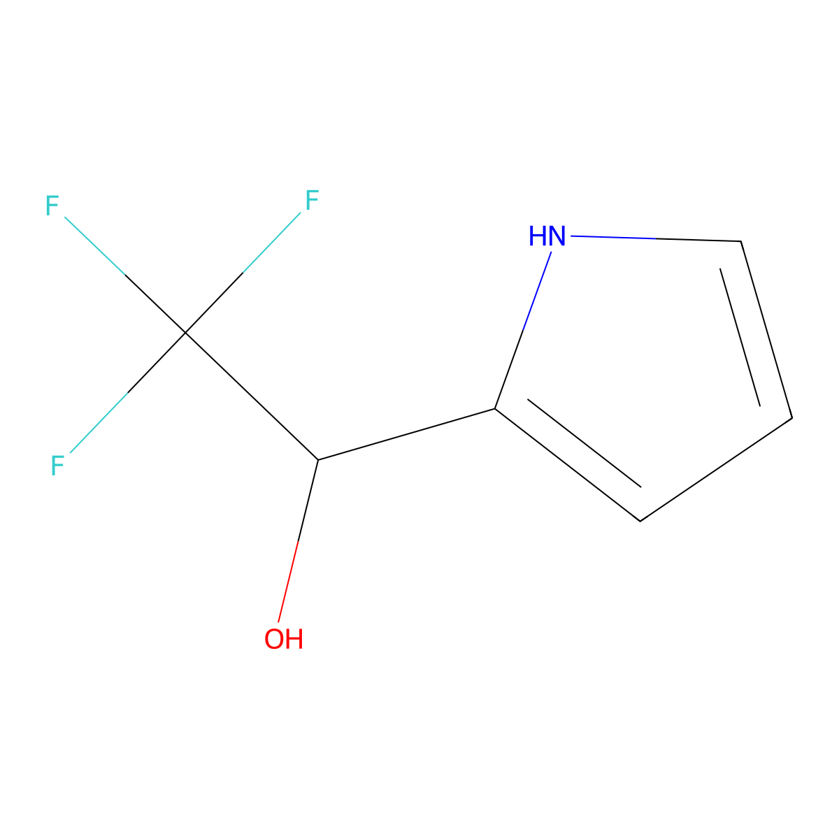 2,2,2-trifluoro-1-(1H-pyrrol-2-yl)ethan-1-ol molecular structure, CAS 151509-97-6