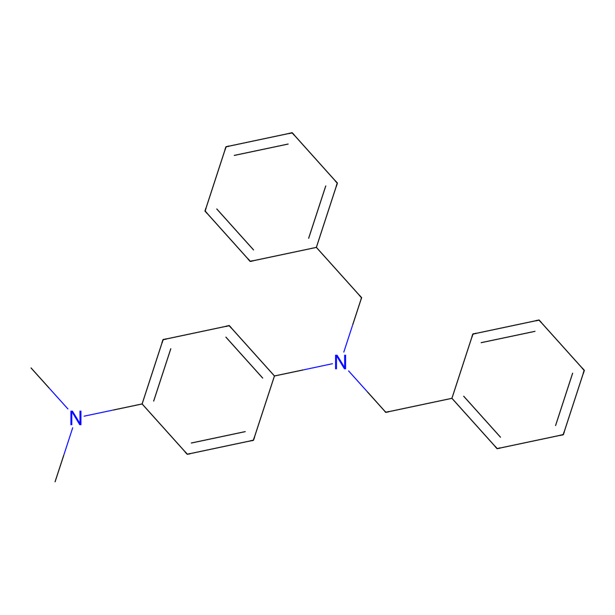 N1,N1-Dimethyl-N4,N4-bis(phenylmethyl)-1,4-benzenediamine molecular structure, CAS 151510-33-7