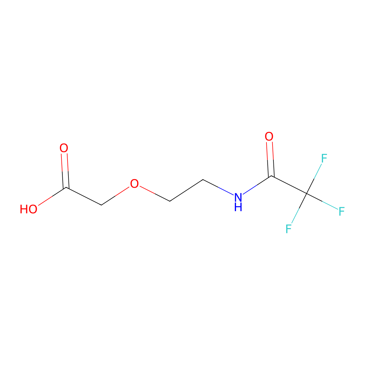2-[2-(Trifluoroacetamido)ethoxy]acetic acid molecular structure, CAS 1515116-48-9