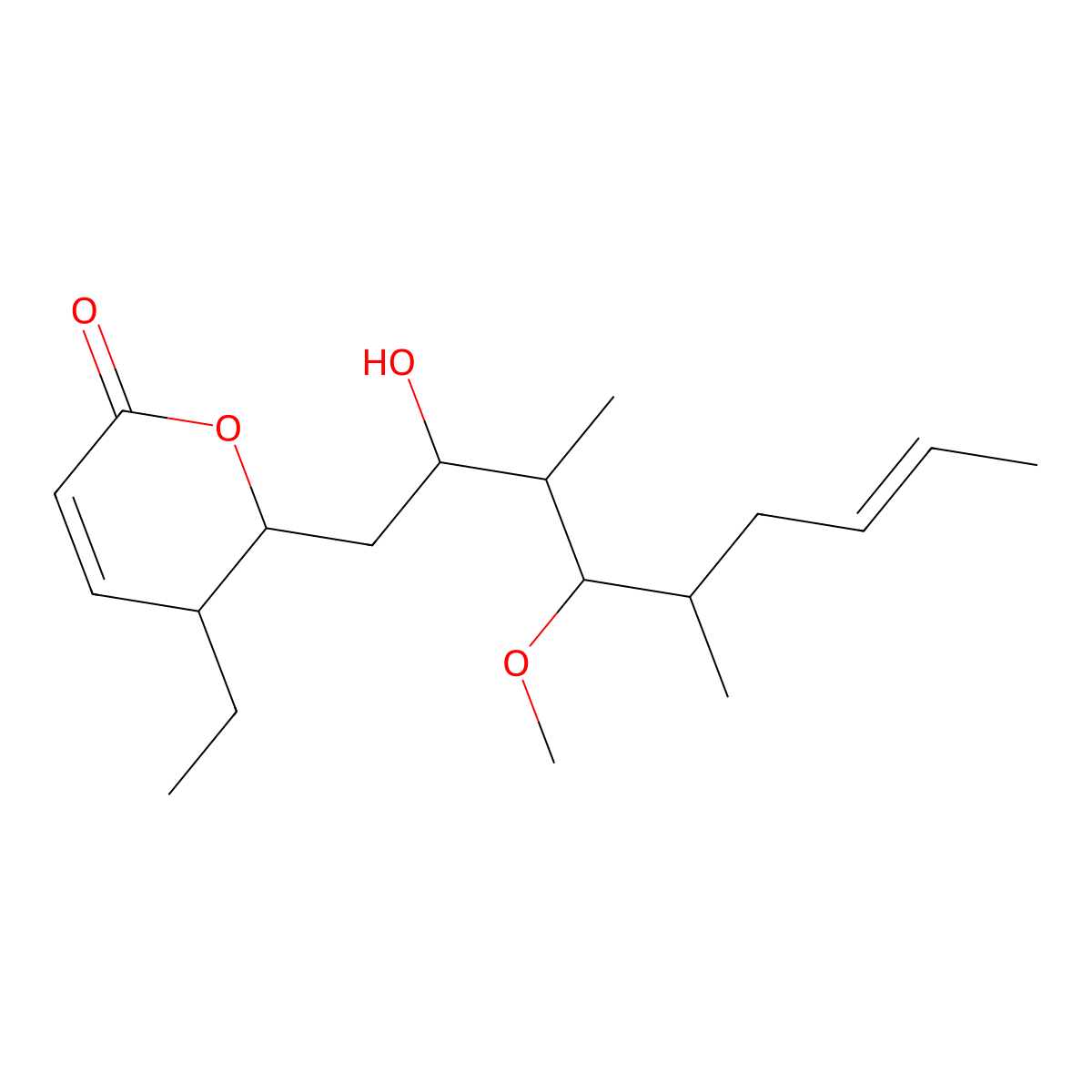 Pironetin molecular structure, CAS 151519-02-7