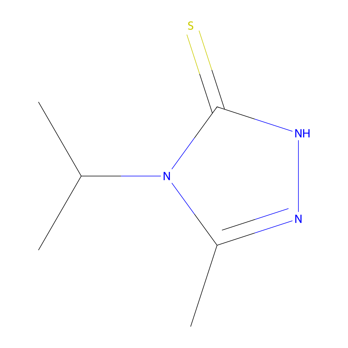 5-methyl-4-(propan-2-yl)-4H-1,2,4-triazole-3-thiol molecular structure, CAS 151519-23-2