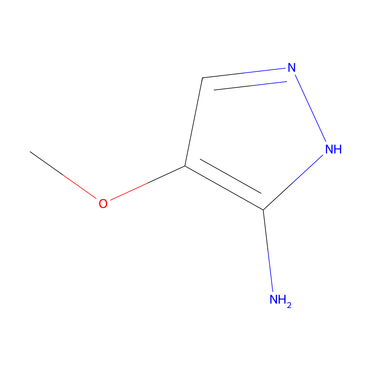 4-methoxy-1H-pyrazol-5-amine molecular structure, CAS 151521-87-8
