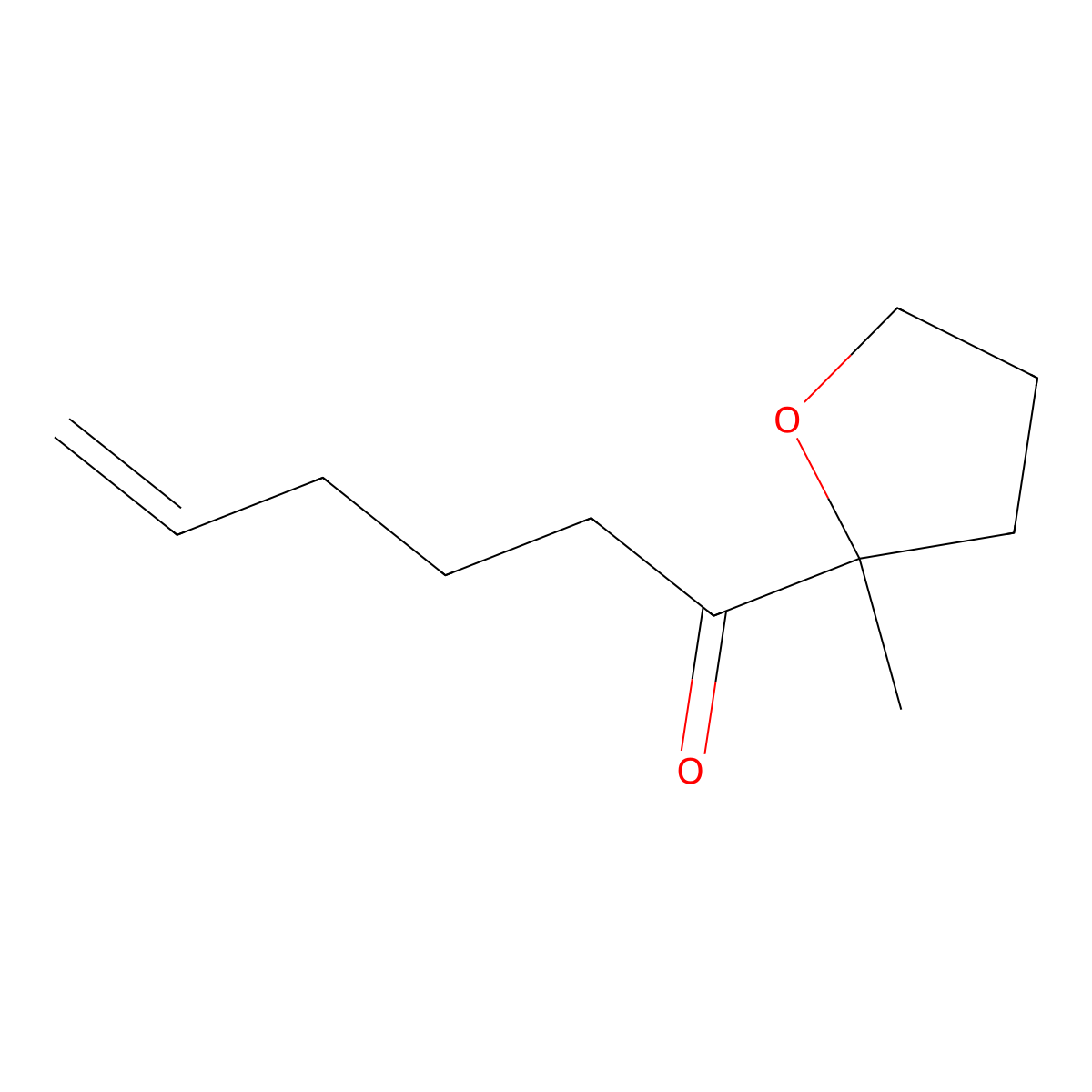 1-(2-Methyloxolan-2-yl)hex-5-en-1-one molecular structure, CAS 1515222-51-1