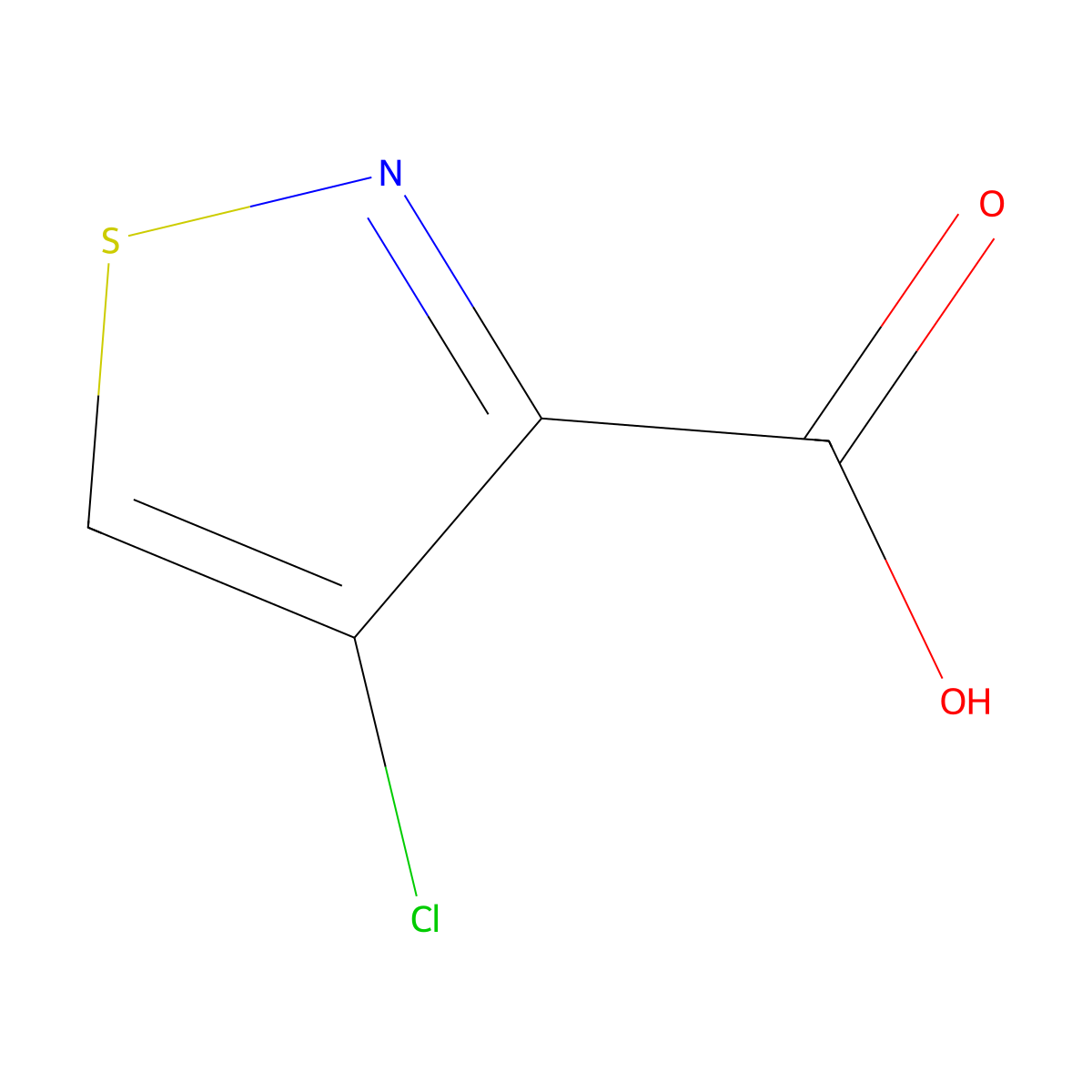 4-Chloro-1,2-thiazole-3-carboxylic acid molecular structure, CAS 1515232-82-2