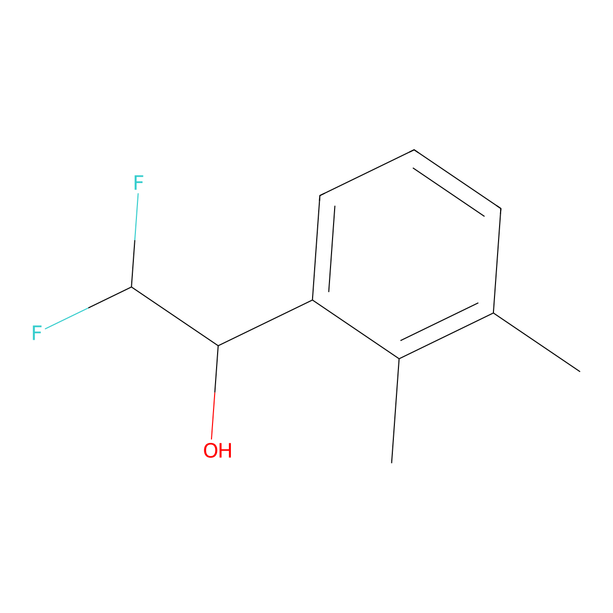 1-(2,3-Dimethylphenyl)-2,2-difluoroethan-1-ol molecular structure, CAS 1515282-18-4
