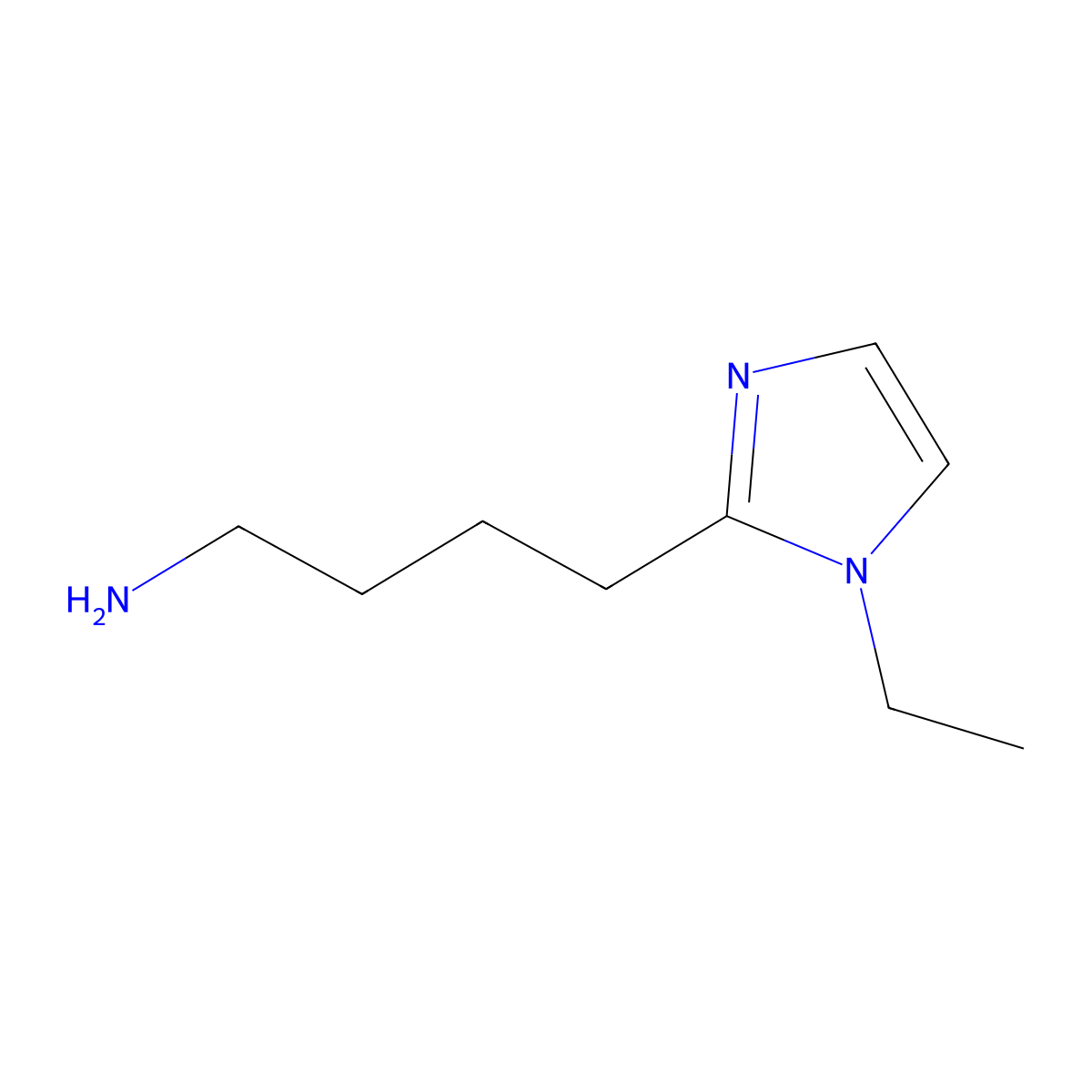 4-(1-Ethyl-1h-imidazol-2-yl)butan-1-amine molecular structure, CAS 1515283-03-0