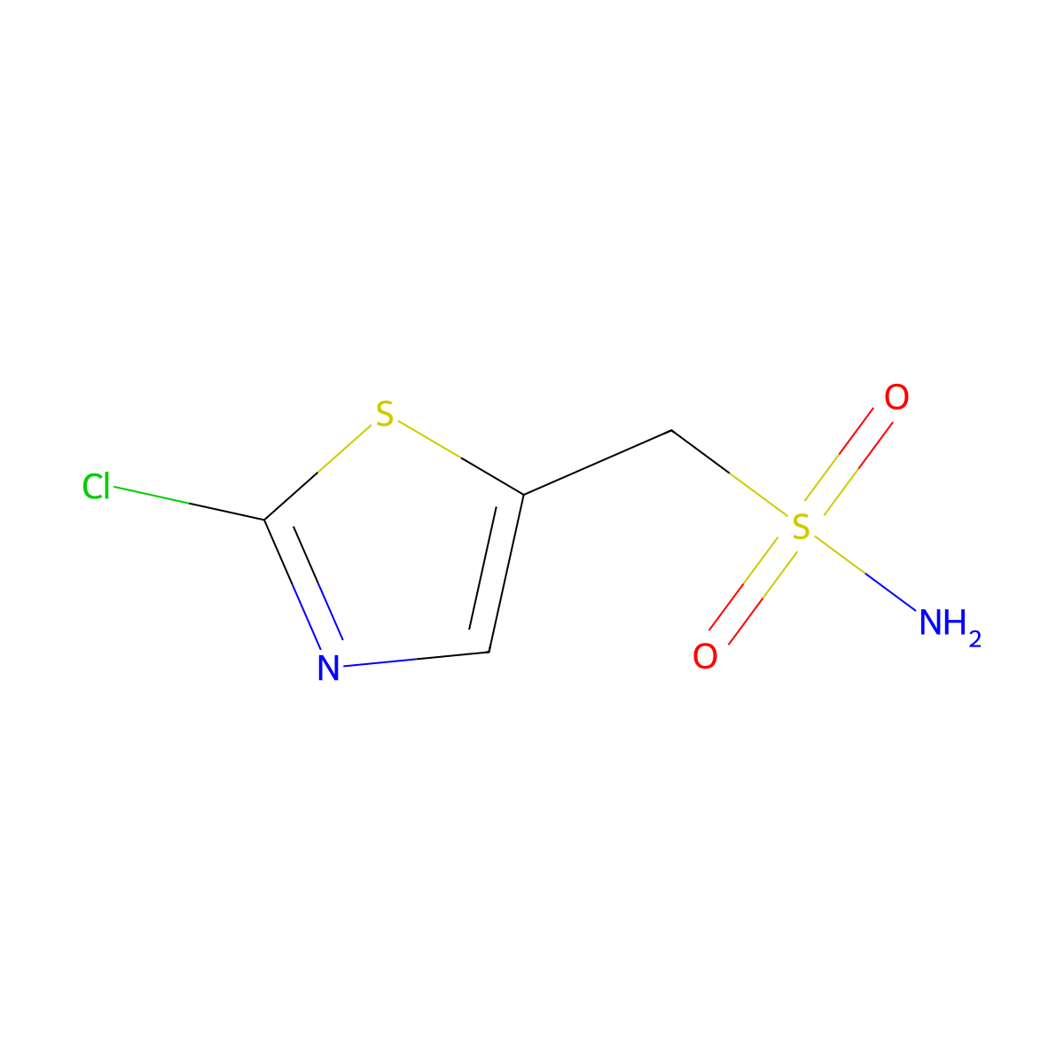 (2-Chloro-1,3-thiazol-5-yl)methanesulfonamide molecular structure, CAS 1515289-63-0