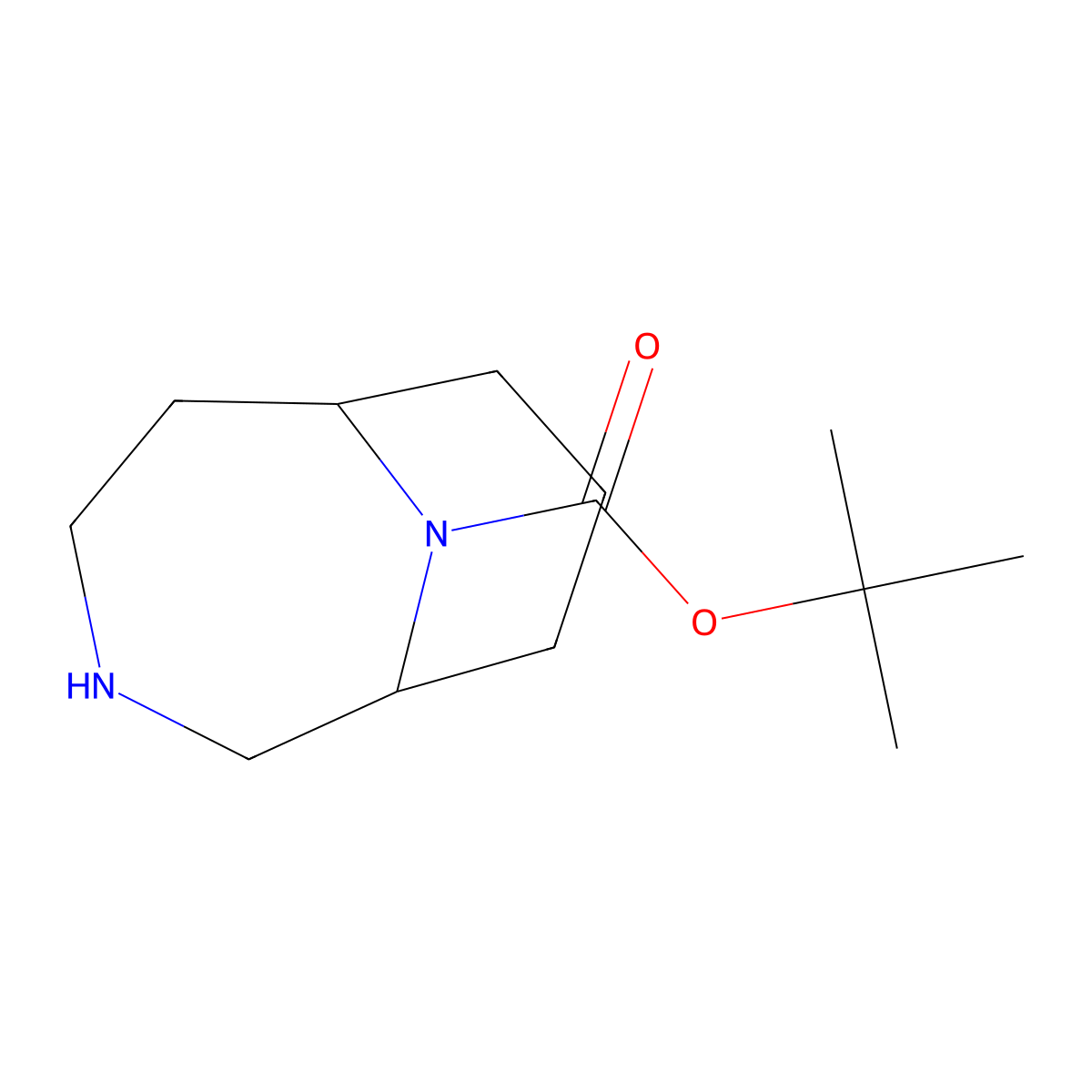 Tert-butyl 3,10-diazabicyclo[4.3.1]decane-10-carboxylate molecular structure, CAS 1515348-08-9