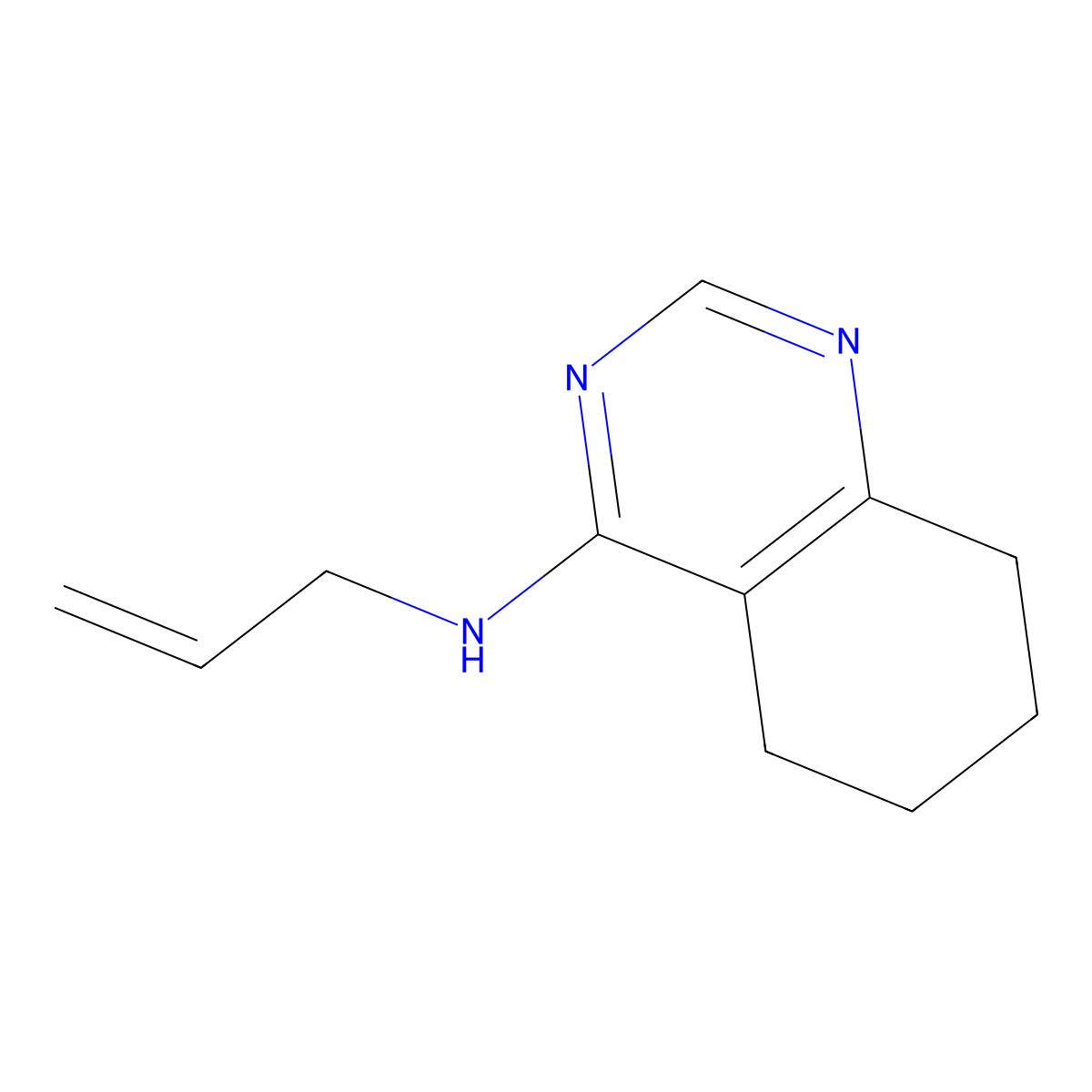 N-allyl-5,6,7,8-tetrahydroquinazolin-4-amine molecular structure, CAS 1515377-51-1