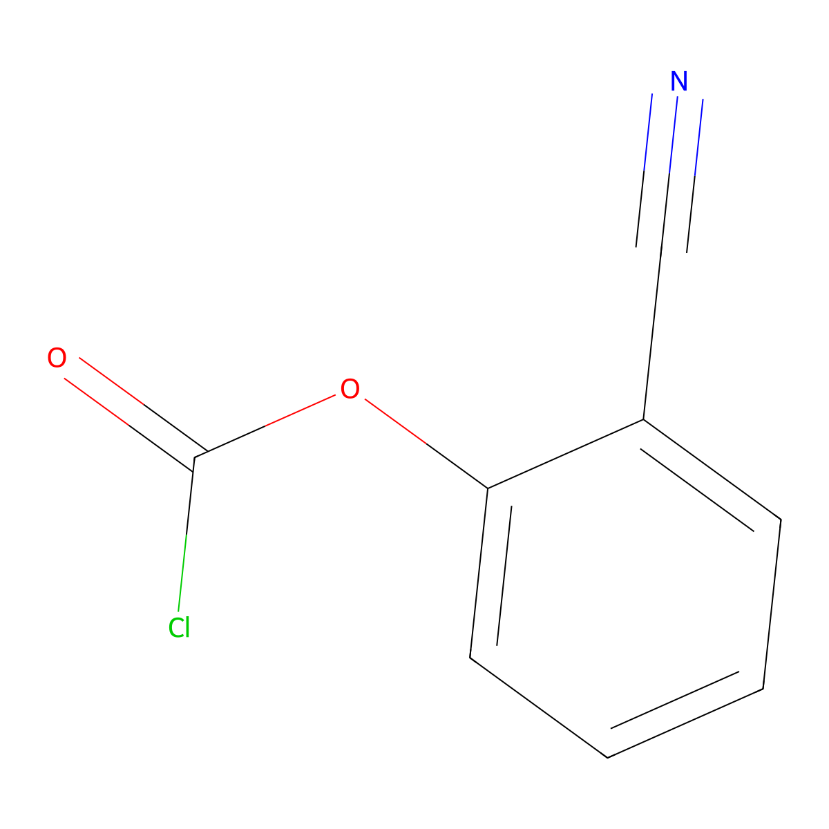 2-Cyanophenyl chloroformate molecular structure, CAS 1515423-33-2