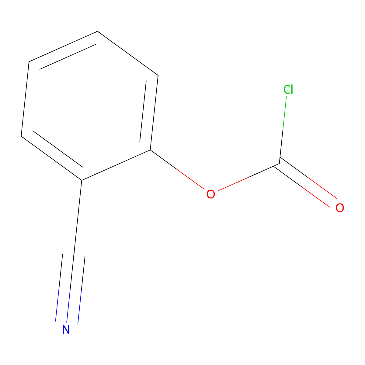 2-Cyanophenyl chloroformate molecular structure, CAS 1515423-33-2
