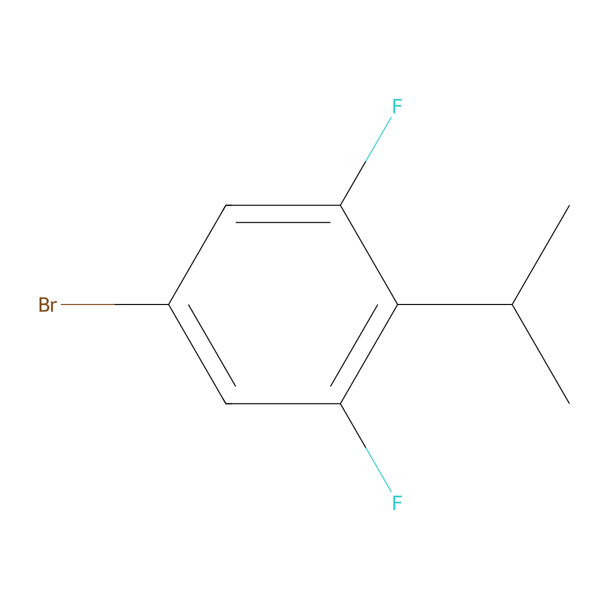 5-Bromo-1,3-difluoro-2-isopropylbenzene molecular structure, CAS 1515424-20-0