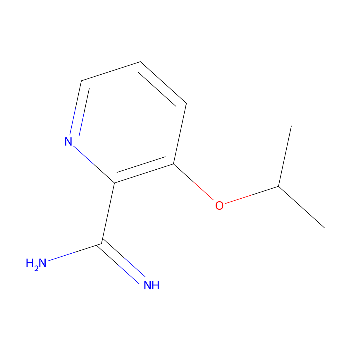 3-Isopropoxypicolinimidamide molecular structure, CAS 1515456-27-5