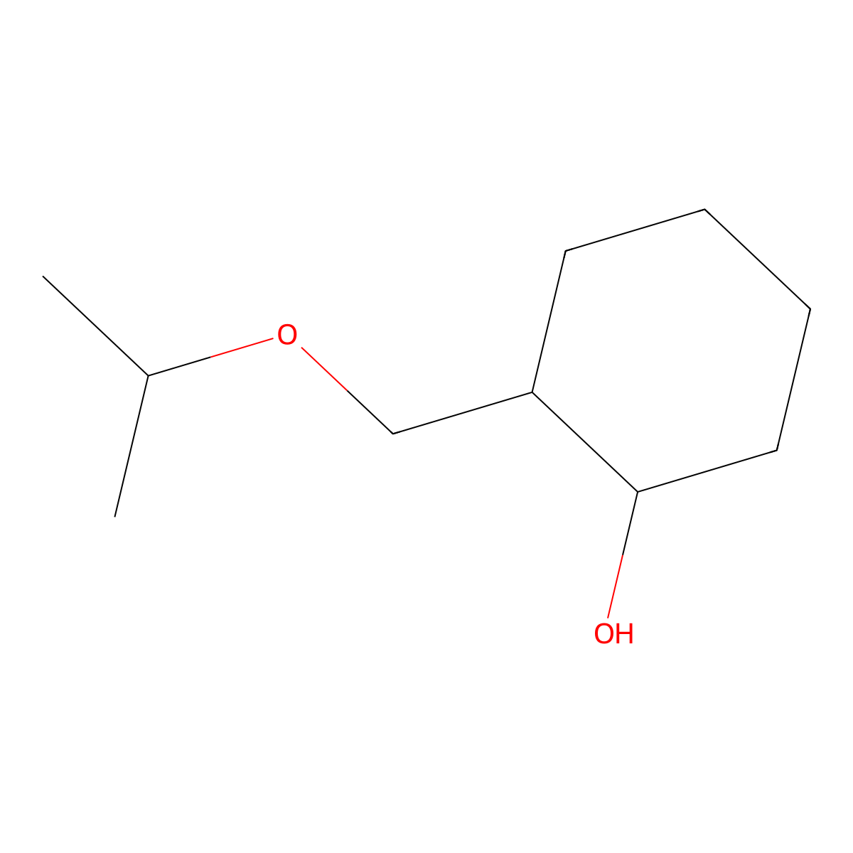 2-[(Propan-2-yloxy)methyl]cyclohexan-1-OL molecular structure, CAS 1515479-94-3