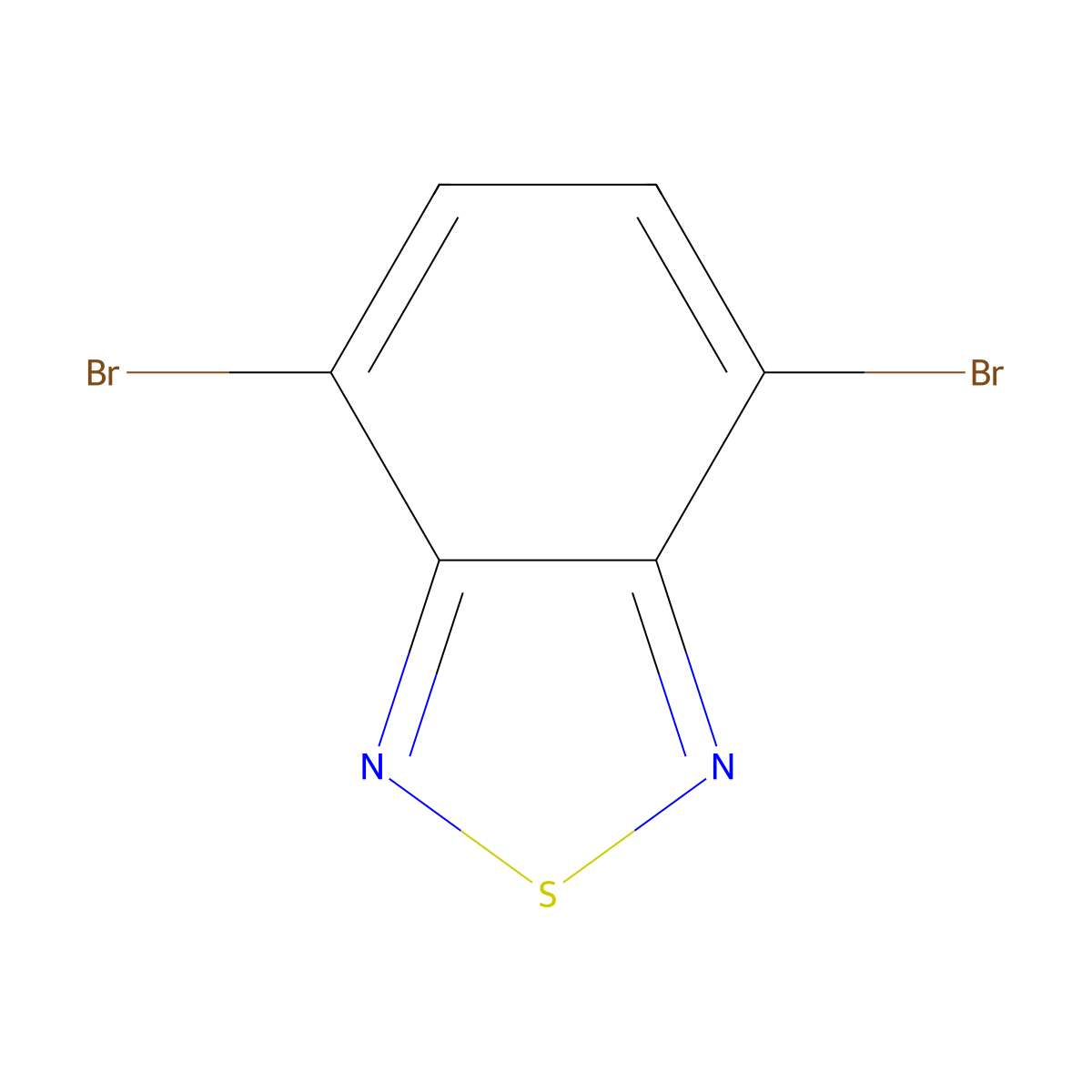 4,7-Dibromo-2,1,3-benzothiadiazole molecular structure, CAS 15155-41-6