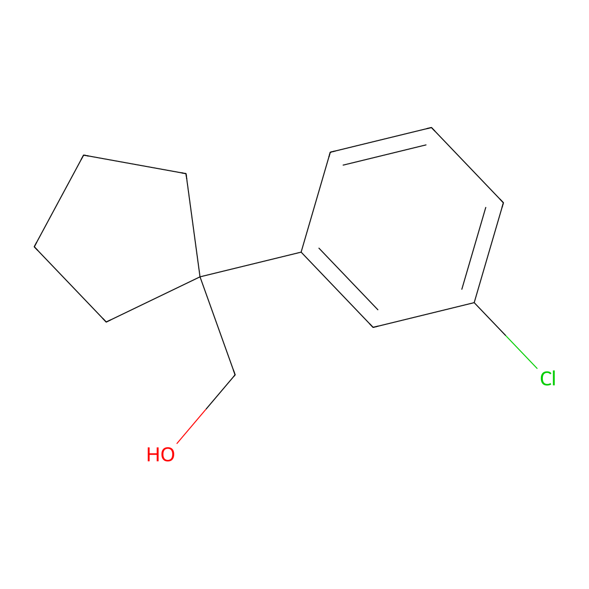 (1-(3-Chlorophenyl)cyclopentyl)methanol molecular structure, CAS 1515527-91-9