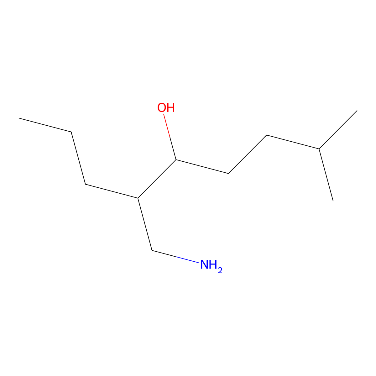6-(Aminomethyl)-2-methylnonan-5-ol molecular structure, CAS 1515529-49-3