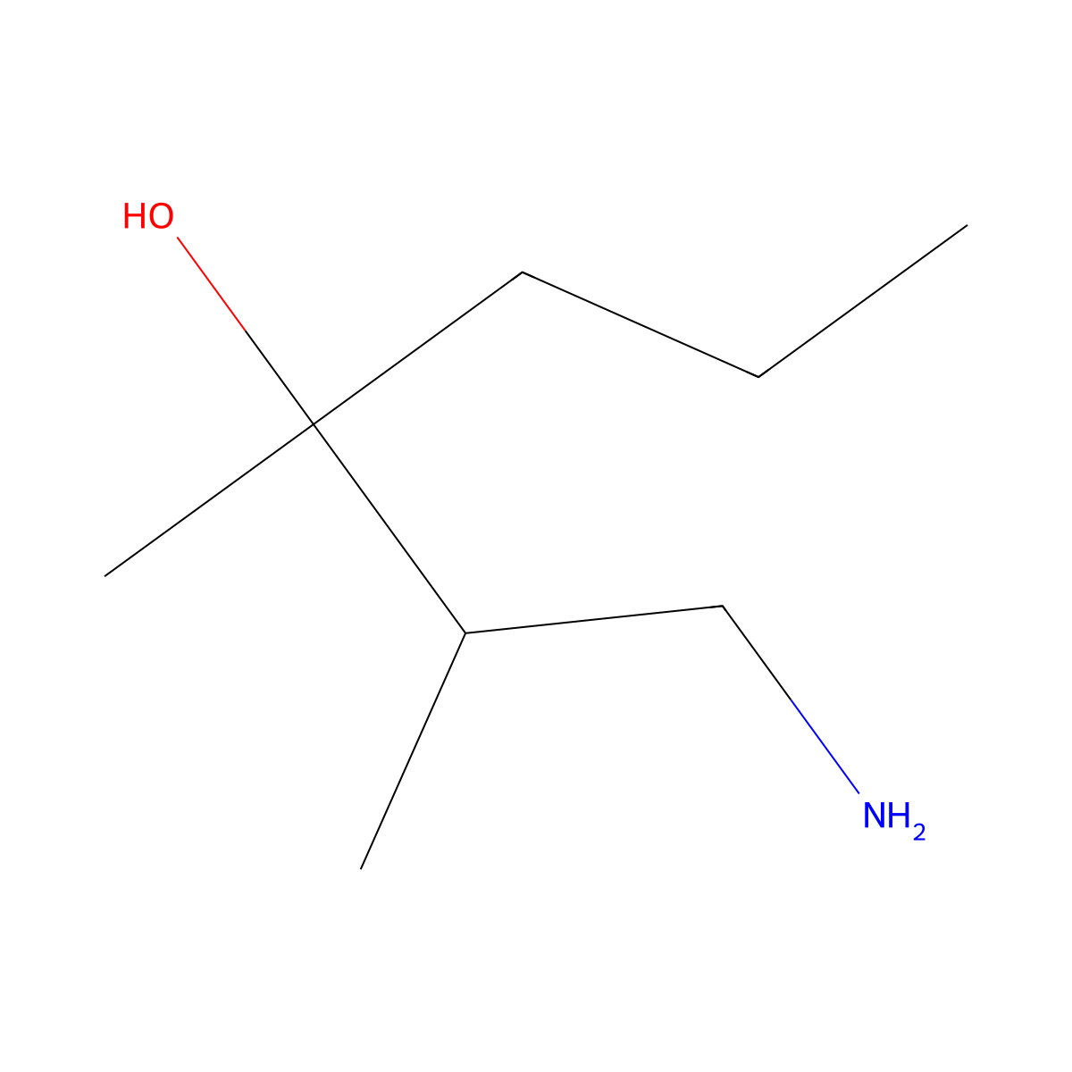 1-Amino-2,3-dimethylhexan-3-ol molecular structure, CAS 1515529-79-9