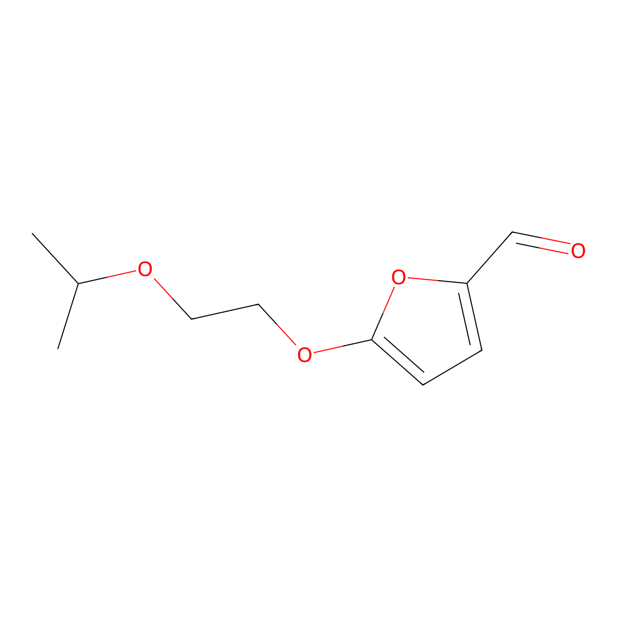 5-(2-Isopropoxyethoxy)furan-2-carbaldehyde molecular structure, CAS 1515568-77-0