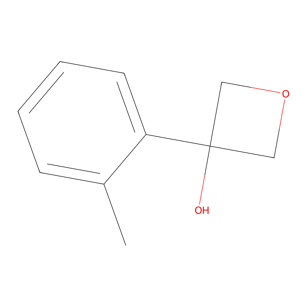 3-(2-Methylphenyl)-3-oxetanol molecular structure, CAS 1515573-39-3
