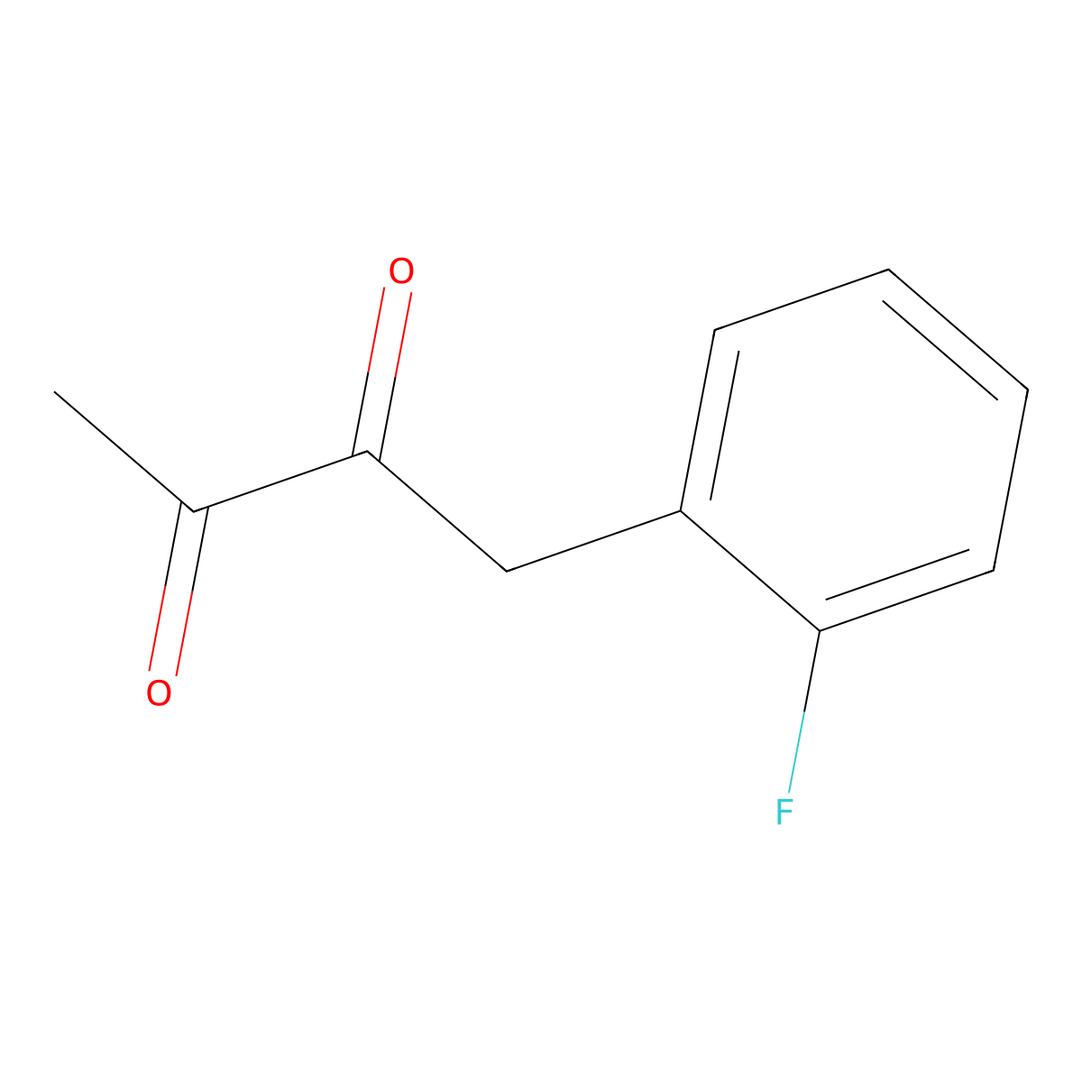 1-(2-Fluorophenyl)butane-2,3-dione molecular structure, CAS 1515598-03-4