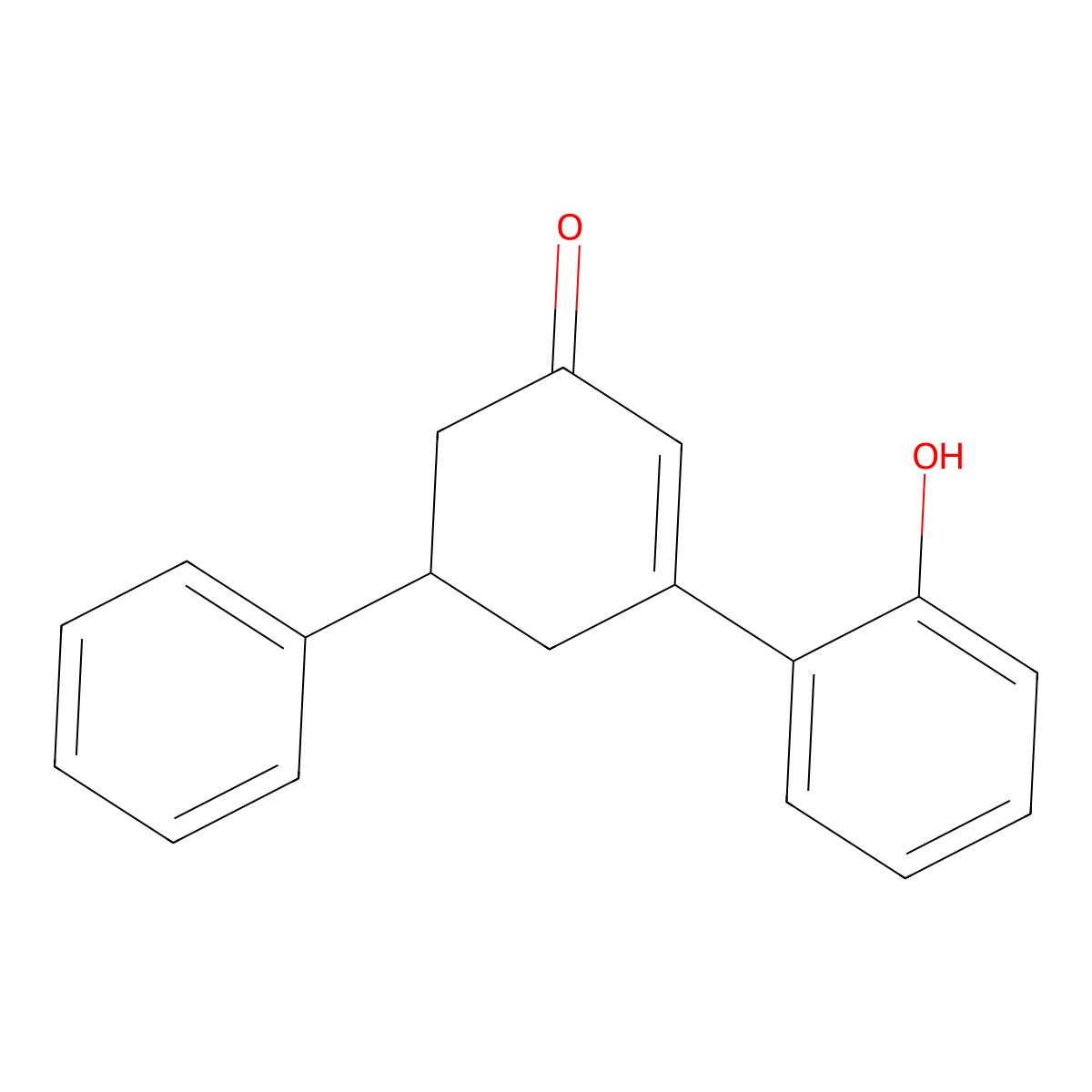 3-(2-Hydroxyphenyl)-5-phenylcyclohex-2-enone molecular structure, CAS 15156-56-6