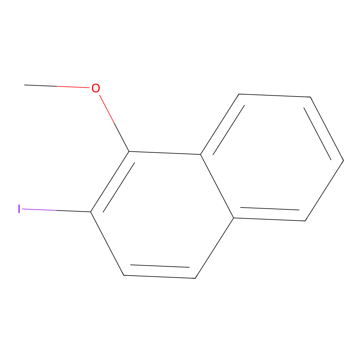 2-Iodo-1-methoxynaphthalene molecular structure, CAS 151560-43-9