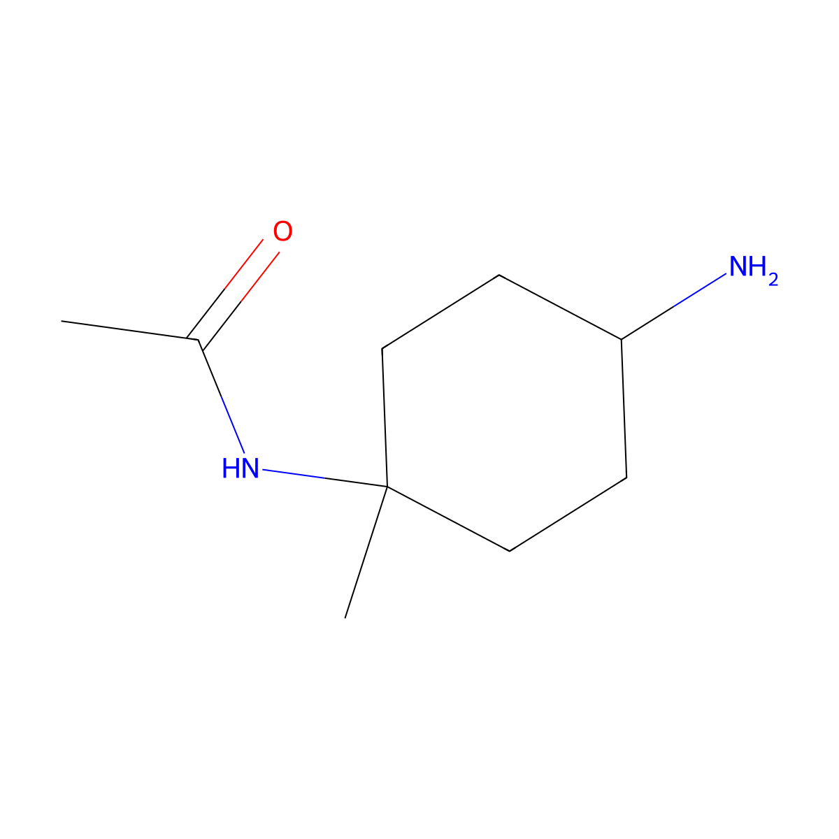 N-(4-Amino-1-methylcyclohexyl)acetamide molecular structure, CAS 1515600-85-7