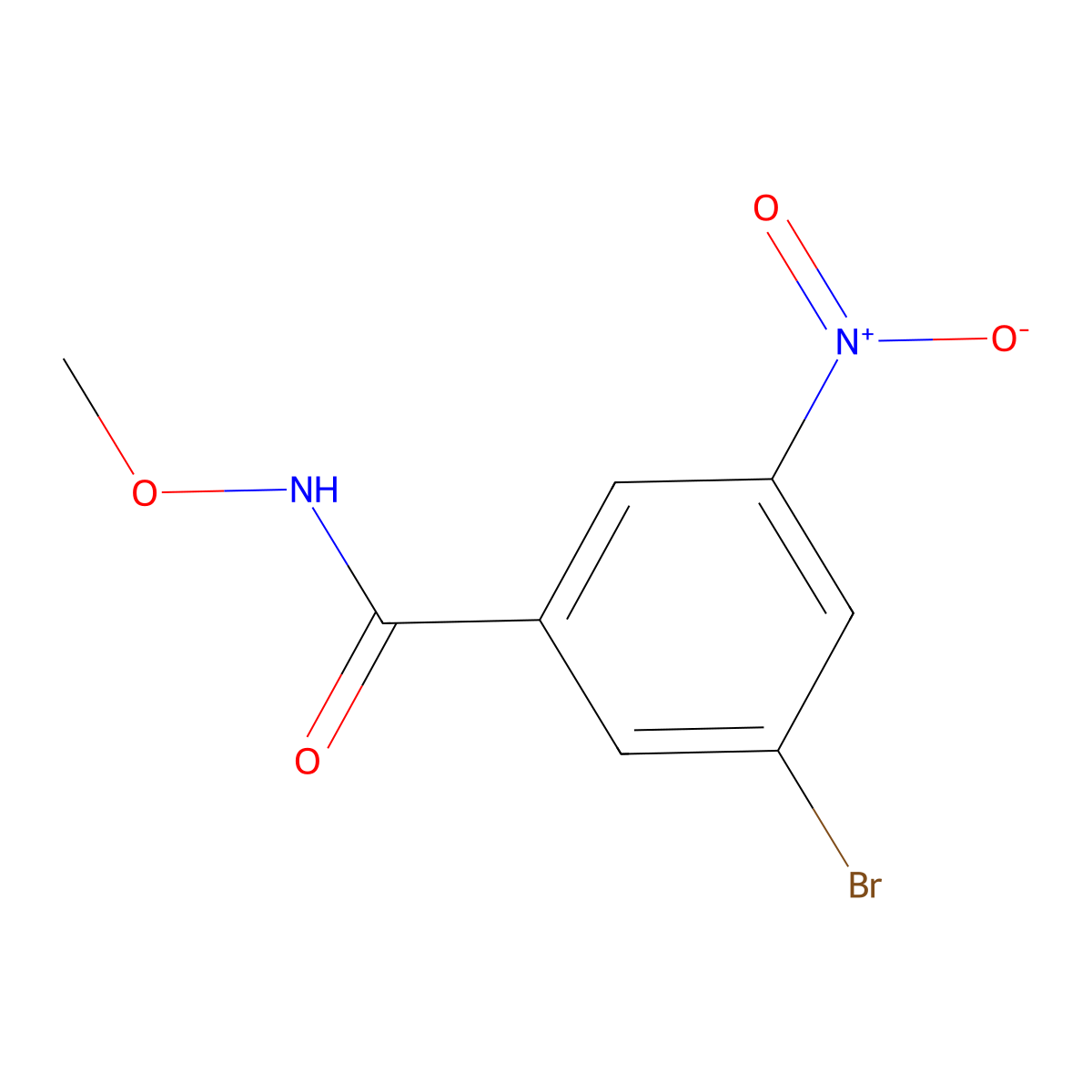 3-Bromo-N-methoxy-5-nitrobenZamide molecular structure, CAS 1515621-31-4
