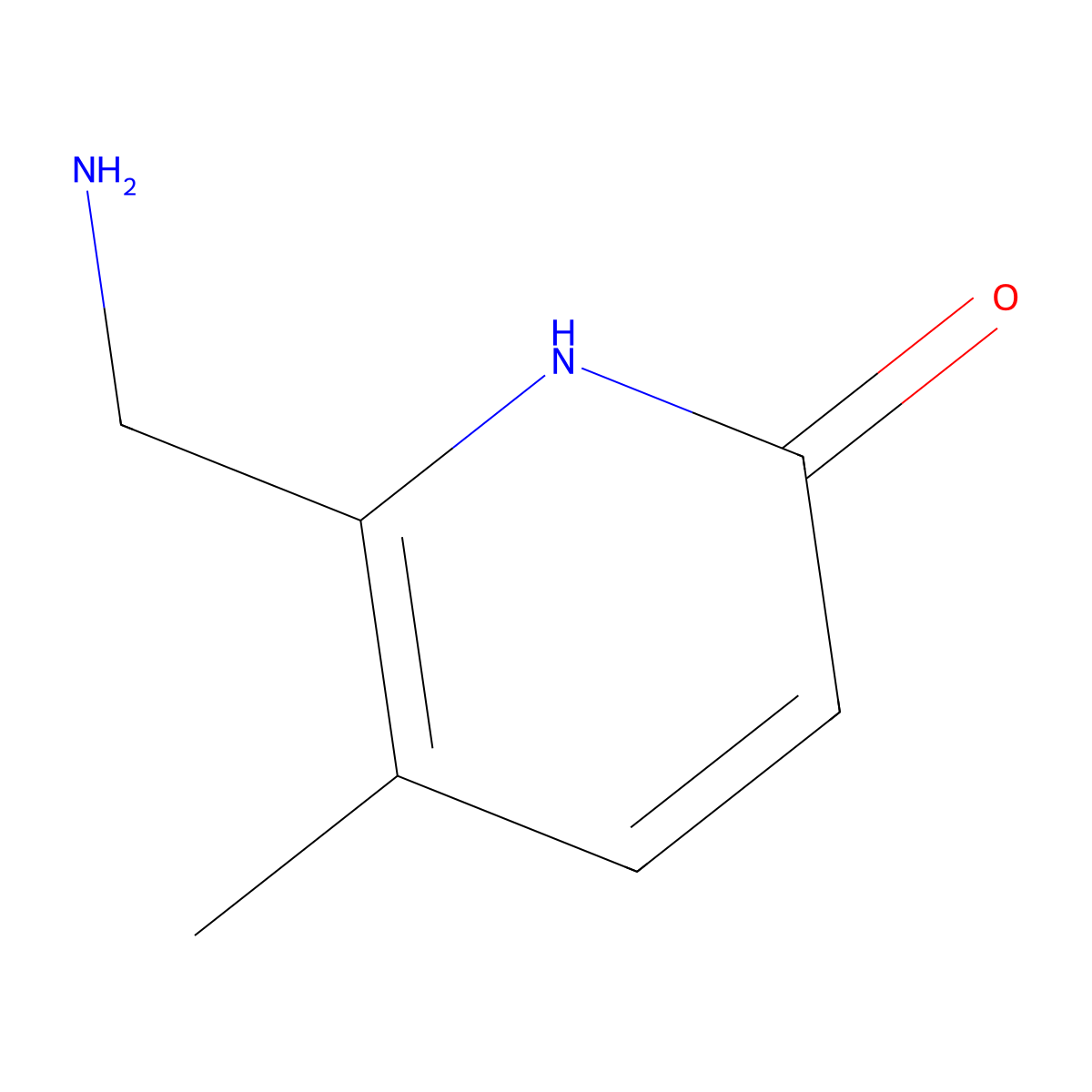 6-(Aminomethyl)-5-methyl-1,2-dihydropyridin-2-one molecular structure, CAS 1515634-89-5