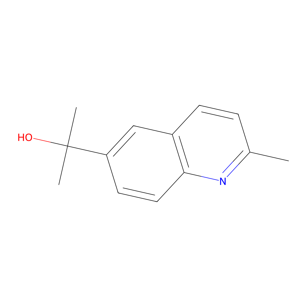 alpha,alpha,2-Trimethyl-6-quinolinemethanol molecular structure, CAS 1515644-29-7