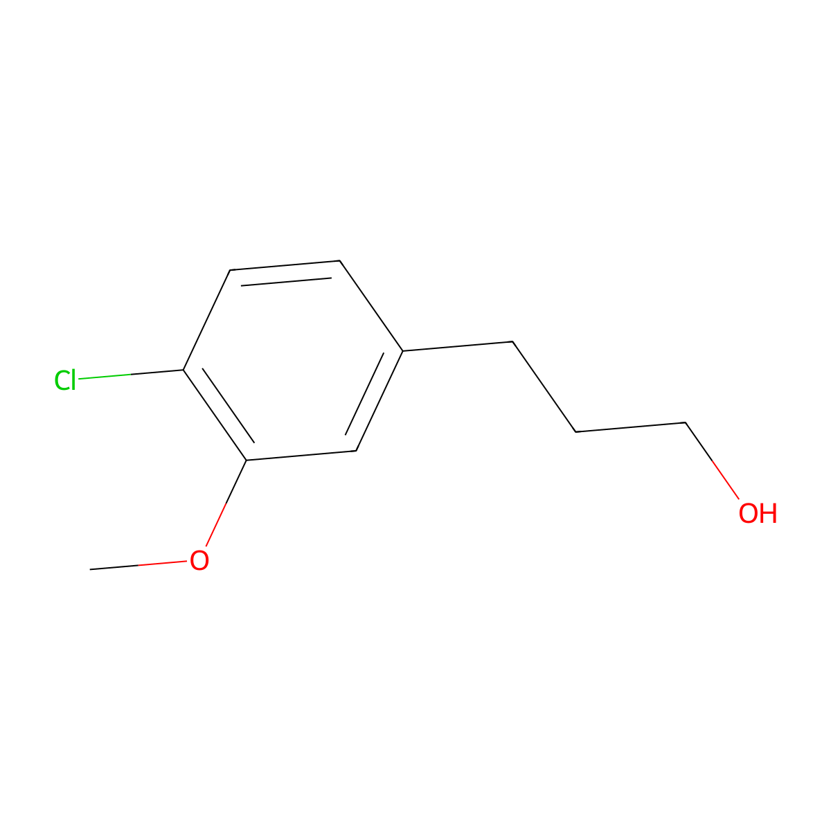 3-(4-Chloro-3-methoxyphenyl)propan-1-ol molecular structure, CAS 1515644-68-4