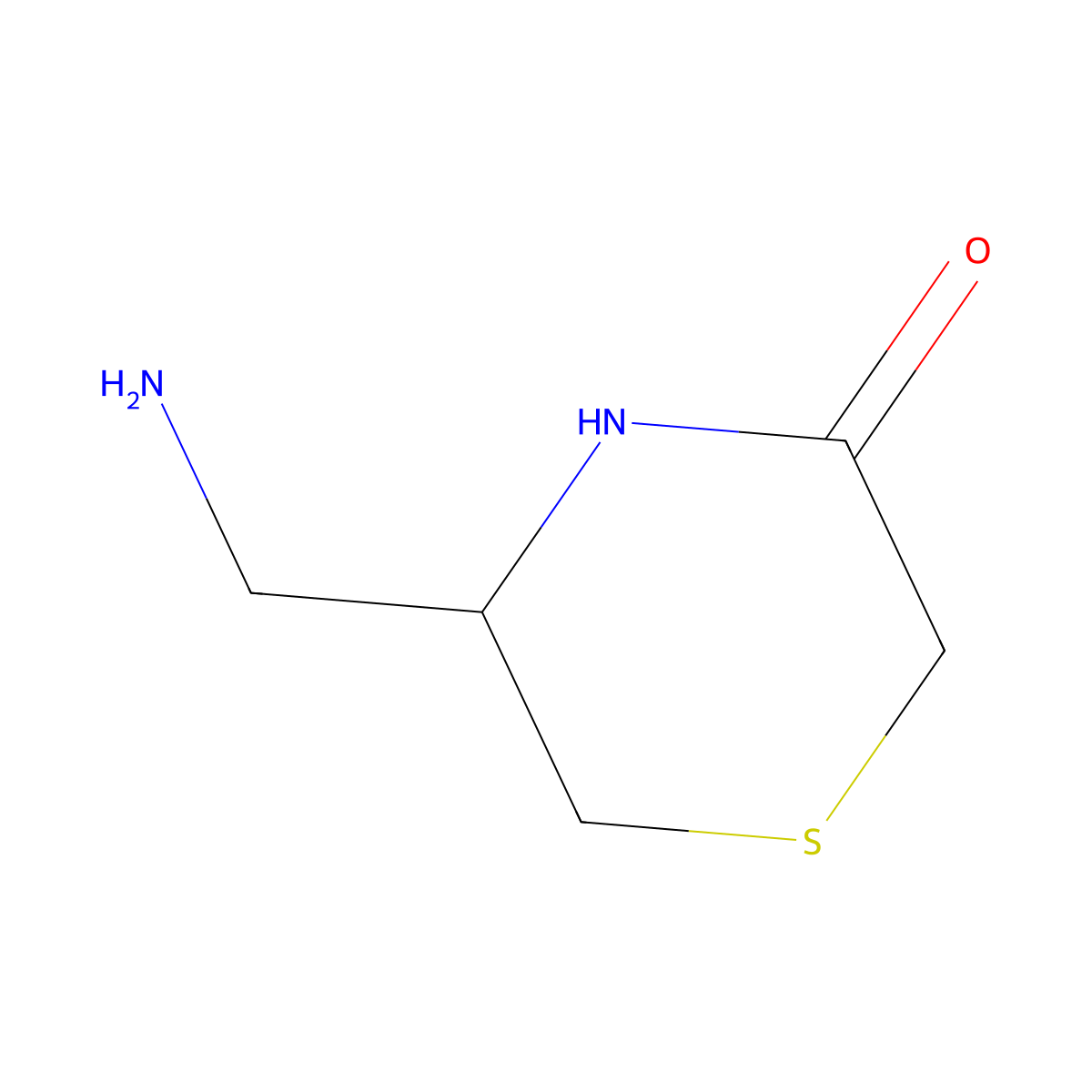 5-(Aminomethyl)thiomorpholin-3-one molecular structure, CAS 1515658-66-8