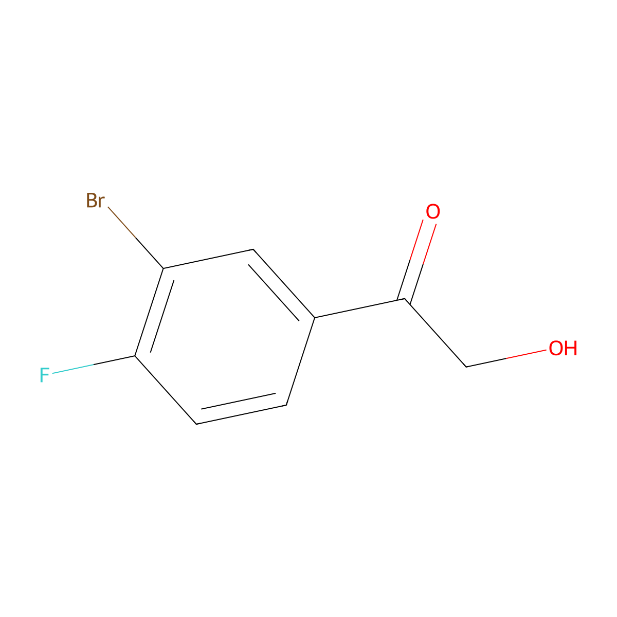 3'-Bromo-4'-fluoro-2-hydroxyacetophenone molecular structure, CAS 1515663-82-7
