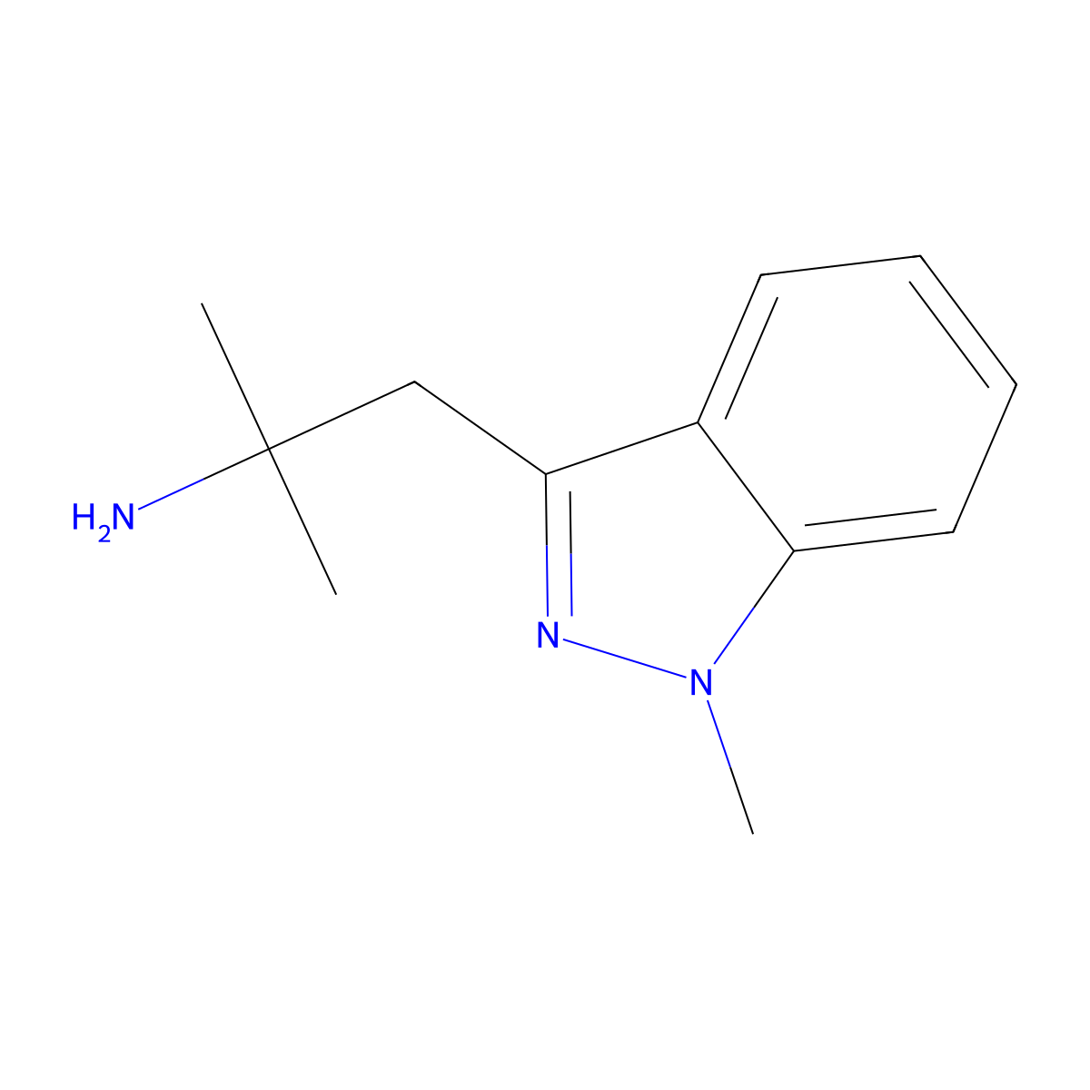 2-Methyl-1-(1-methyl-1h-indazol-3-yl)propan-2-amine molecular structure, CAS 1515706-57-6