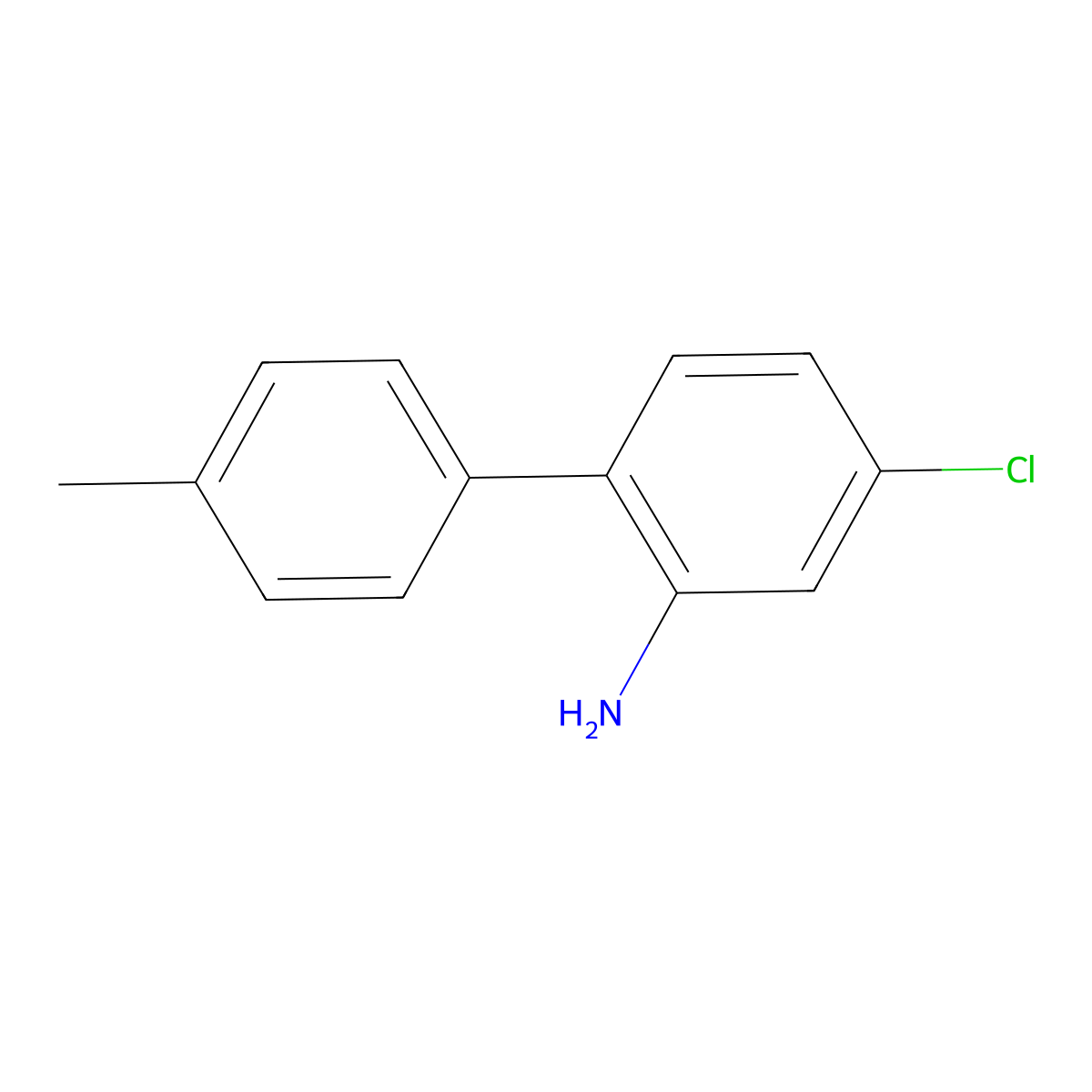 4-Chloro-4'-methyl-biphenyl-2-ylamine molecular structure, CAS 1515711-70-2