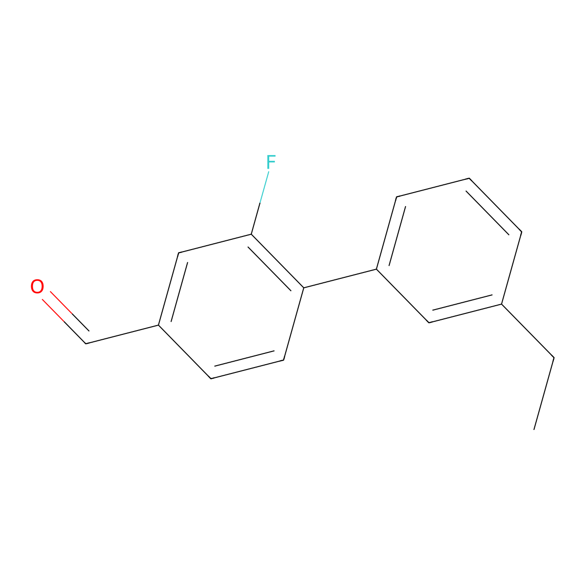 4-(3-Ethylphenyl)-3-fluorobenzaldehyde molecular structure, CAS 1515722-59-4