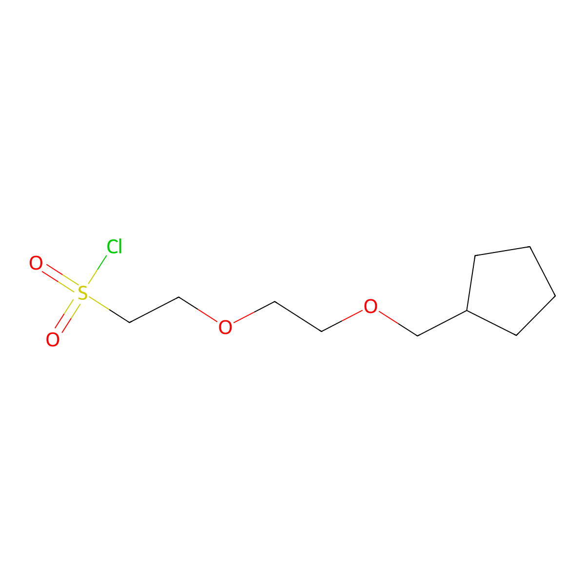 2-(2-(Cyclopentylmethoxy)ethoxy)ethane-1-sulfonyl chloride molecular structure, CAS 1515751-31-1