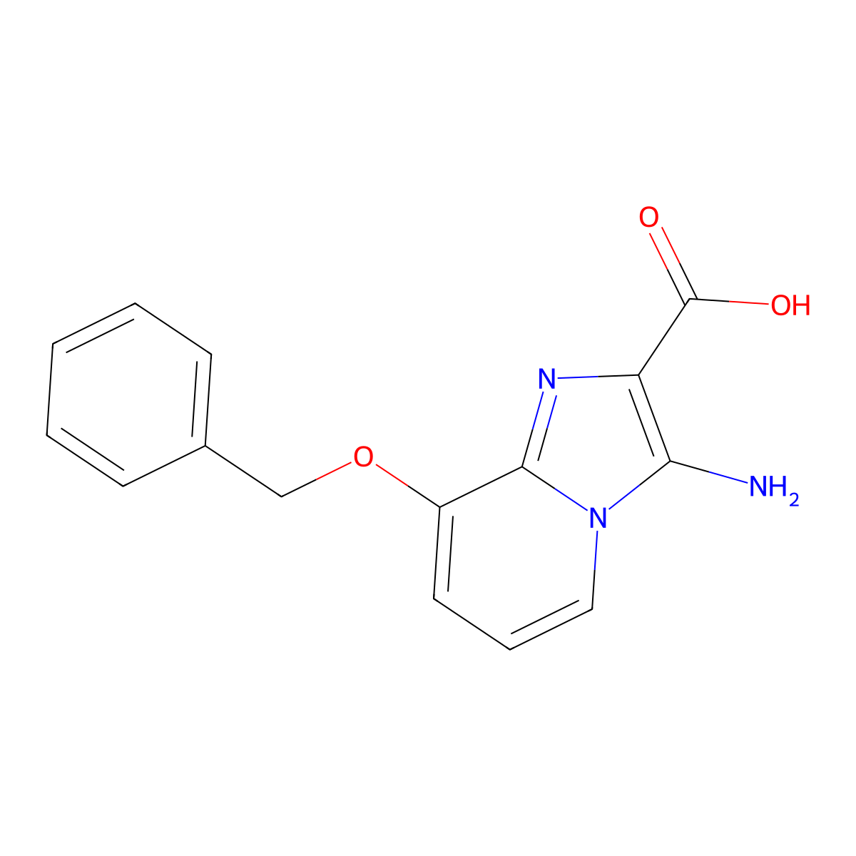 3-Amino-8-(benzyloxy)imidazo[1,2-a]pyridine-2-carboxylic acid molecular structure, CAS 1515755-97-1