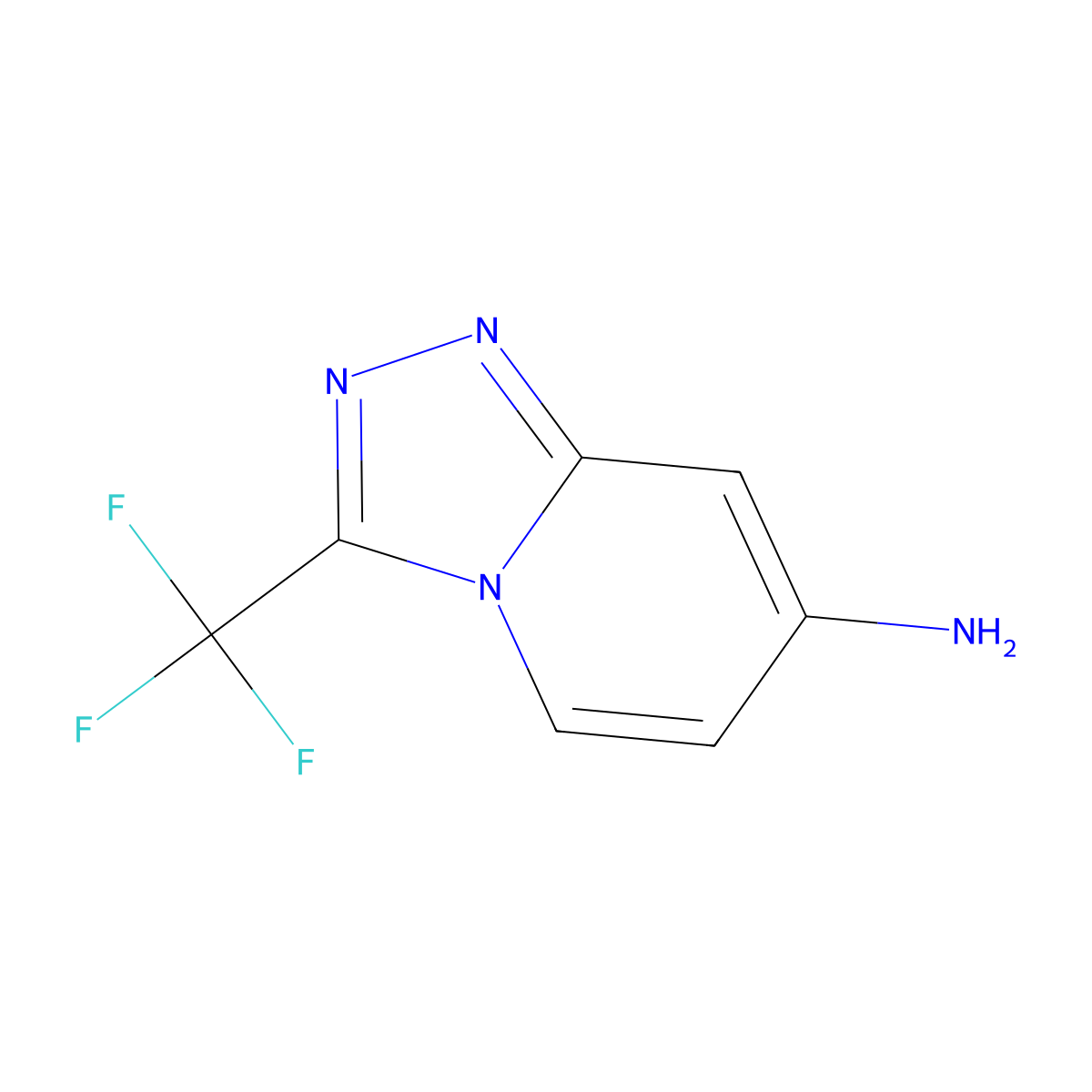 3-(Trifluoromethyl)-[1,2,4]triazolo[4,3-a]pyridin-7-amine molecular structure, CAS 1515767-00-6