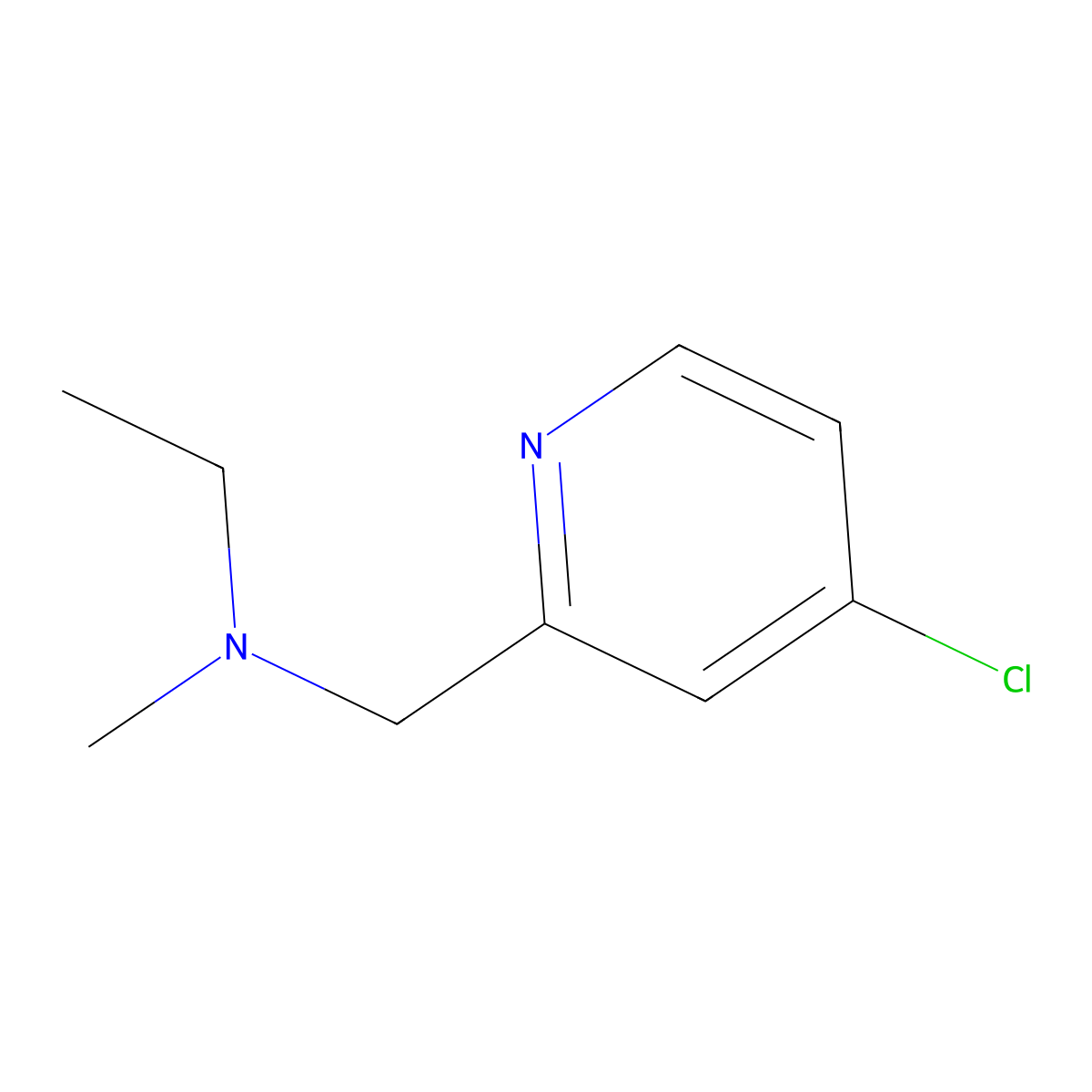 [(4-Chloropyridin-2-yl)methyl](ethyl)methylamine molecular structure, CAS 1515769-61-5