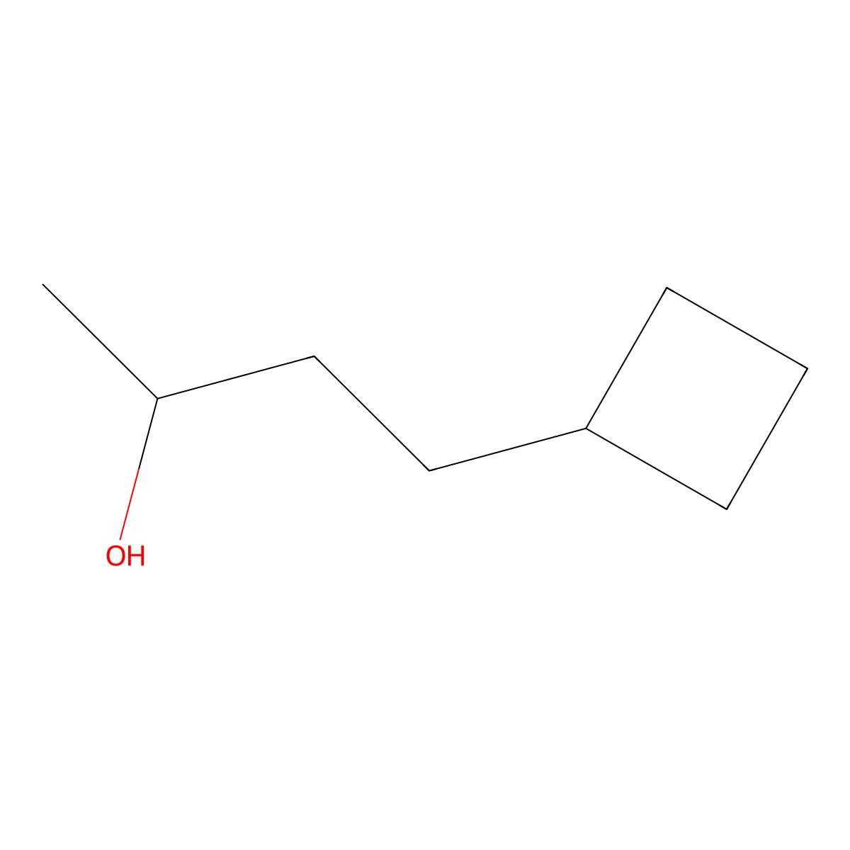4-Cyclobutylbutan-2-ol molecular structure, CAS 1515778-49-0